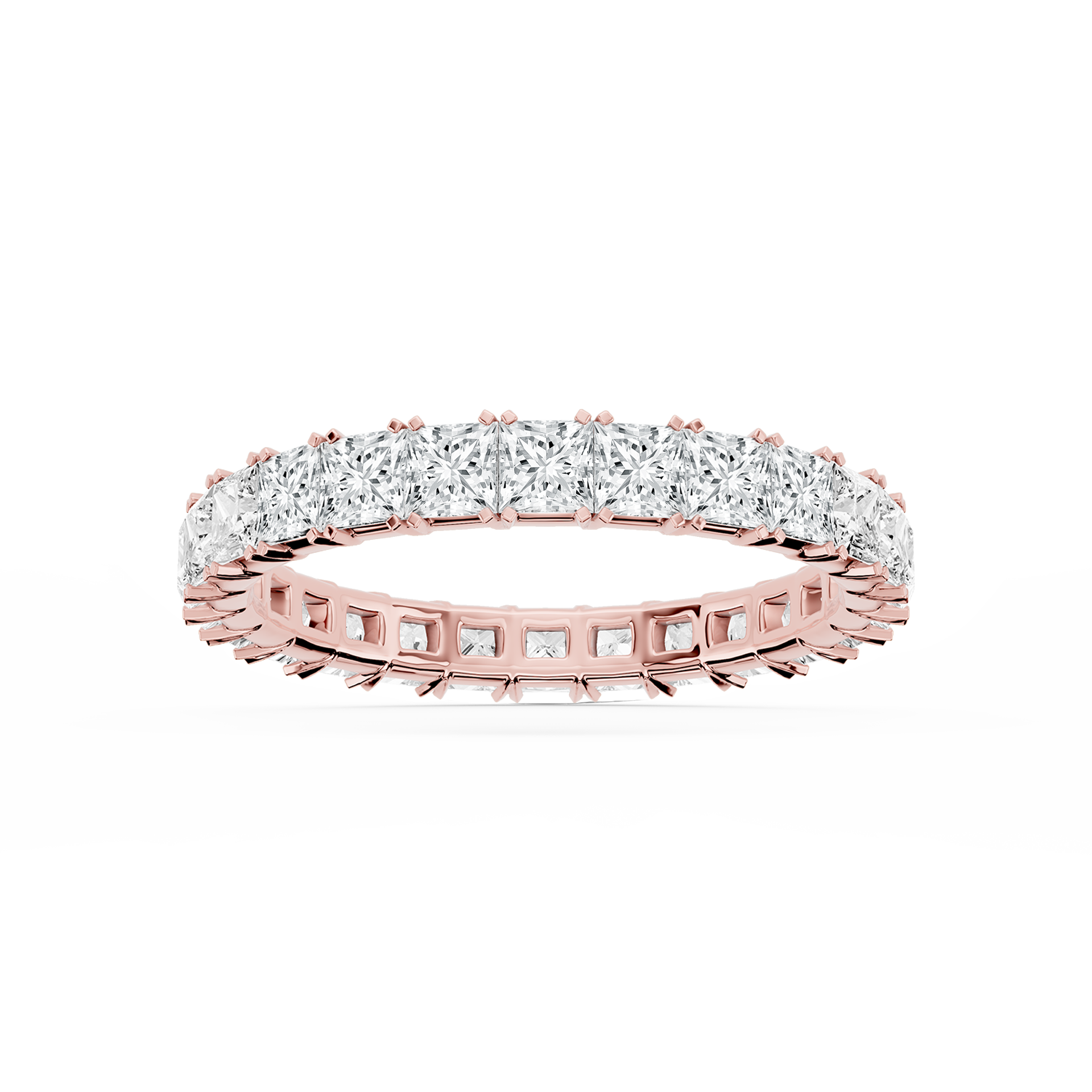 Lovea Morgan Eternity Ring Prinzessschliff – Roségold