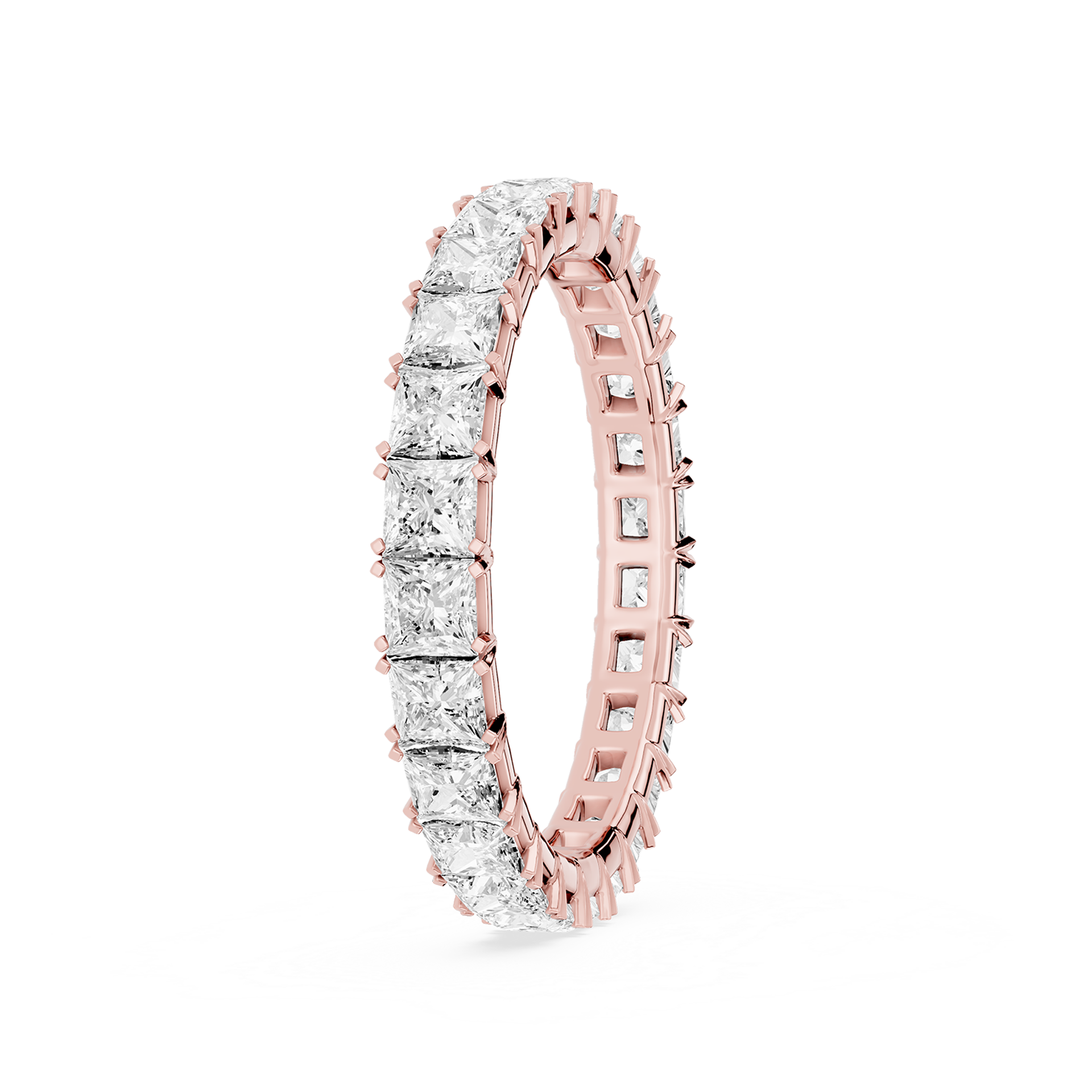 Lovea Morgan Eternity Ring Prinzessschliff – Roségold