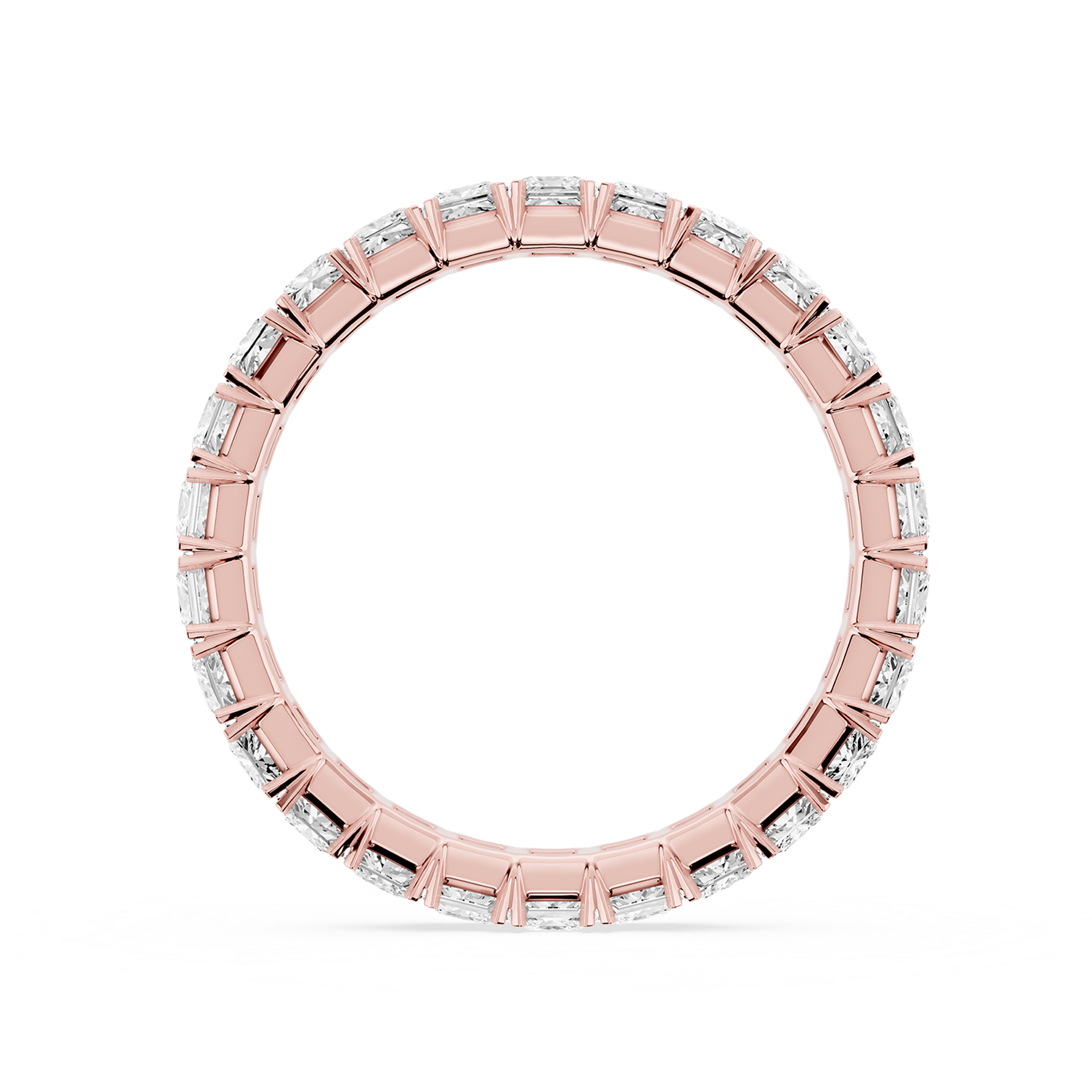 Lovea Morgan Eternity Ring Prinzessschliff – Roségold