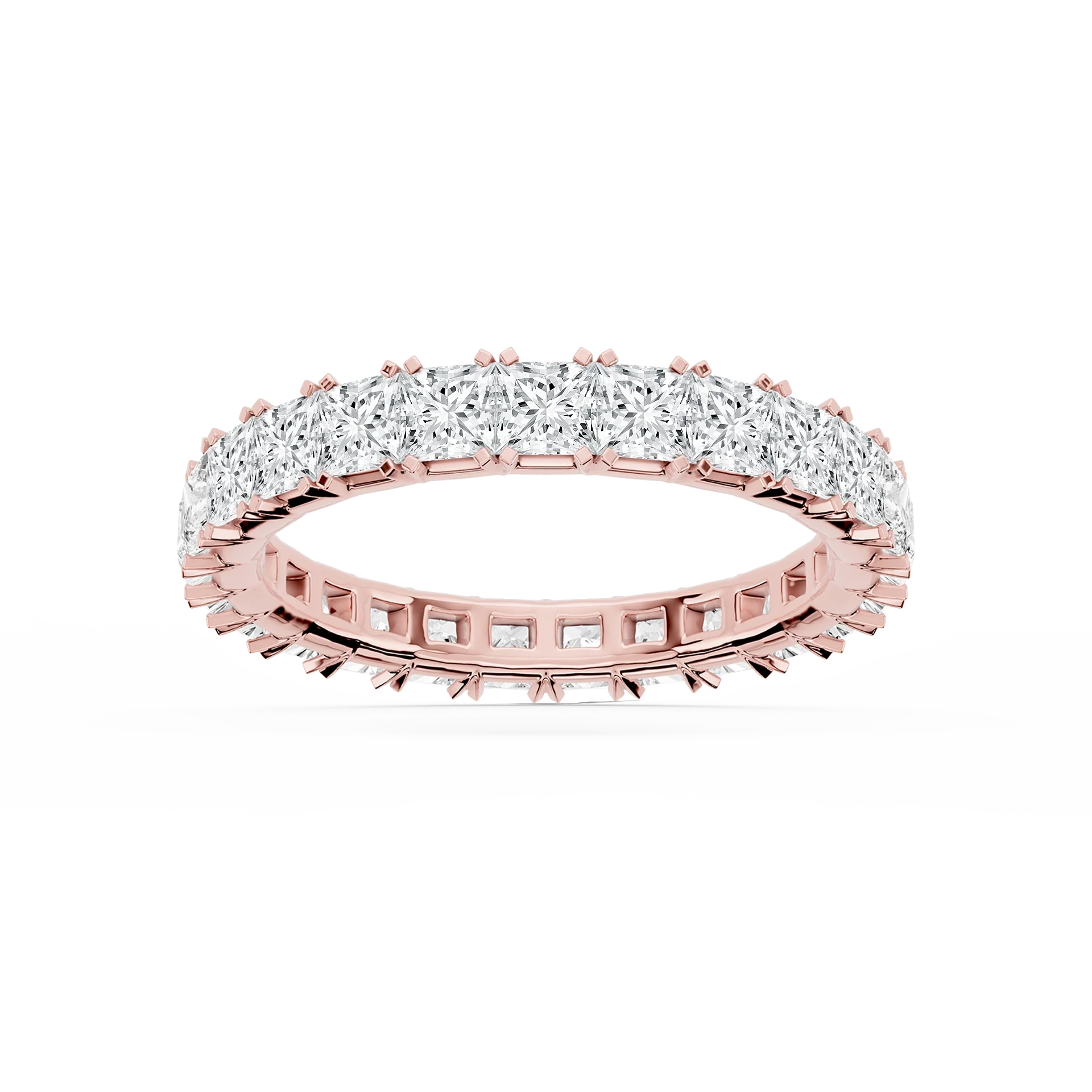 Lovea Morgan Eternity Ring Prinzessschliff – Roségold