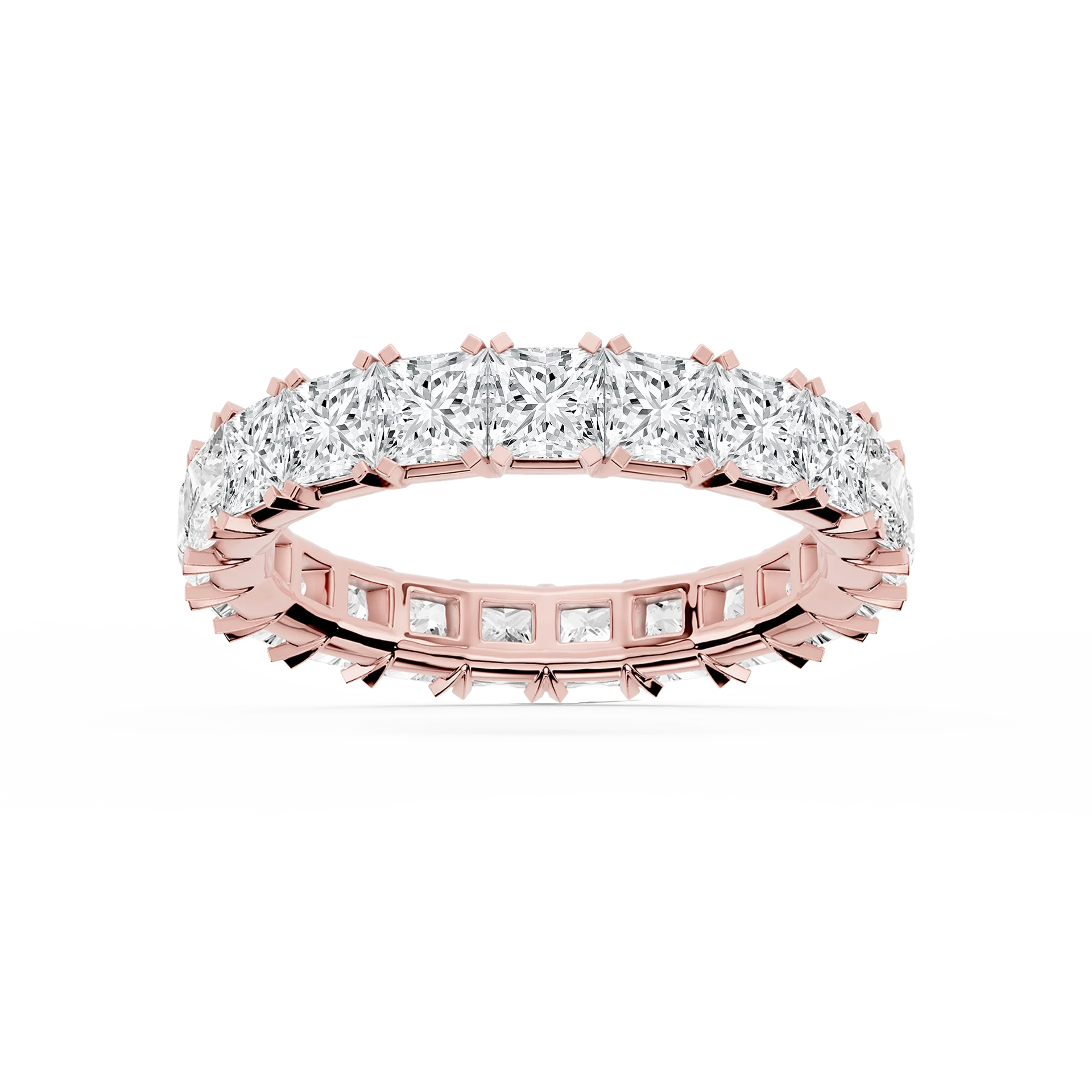 Lovea Morgan Eternity Ring Prinzessschliff – Roségold