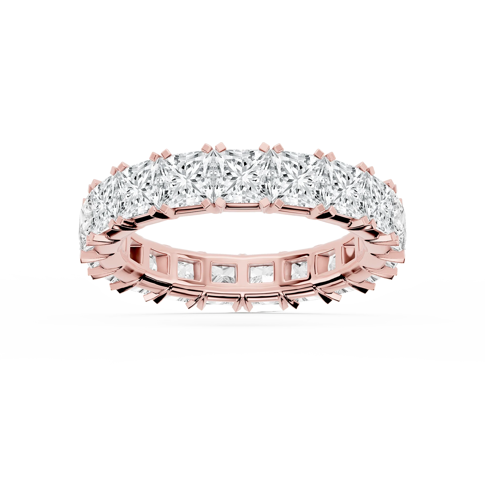 Lovea Morgan Eternity Ring Prinzessschliff – Roségold