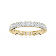 Lovea Morgan Eternity Ring Prinzessschliff – Gelbgold