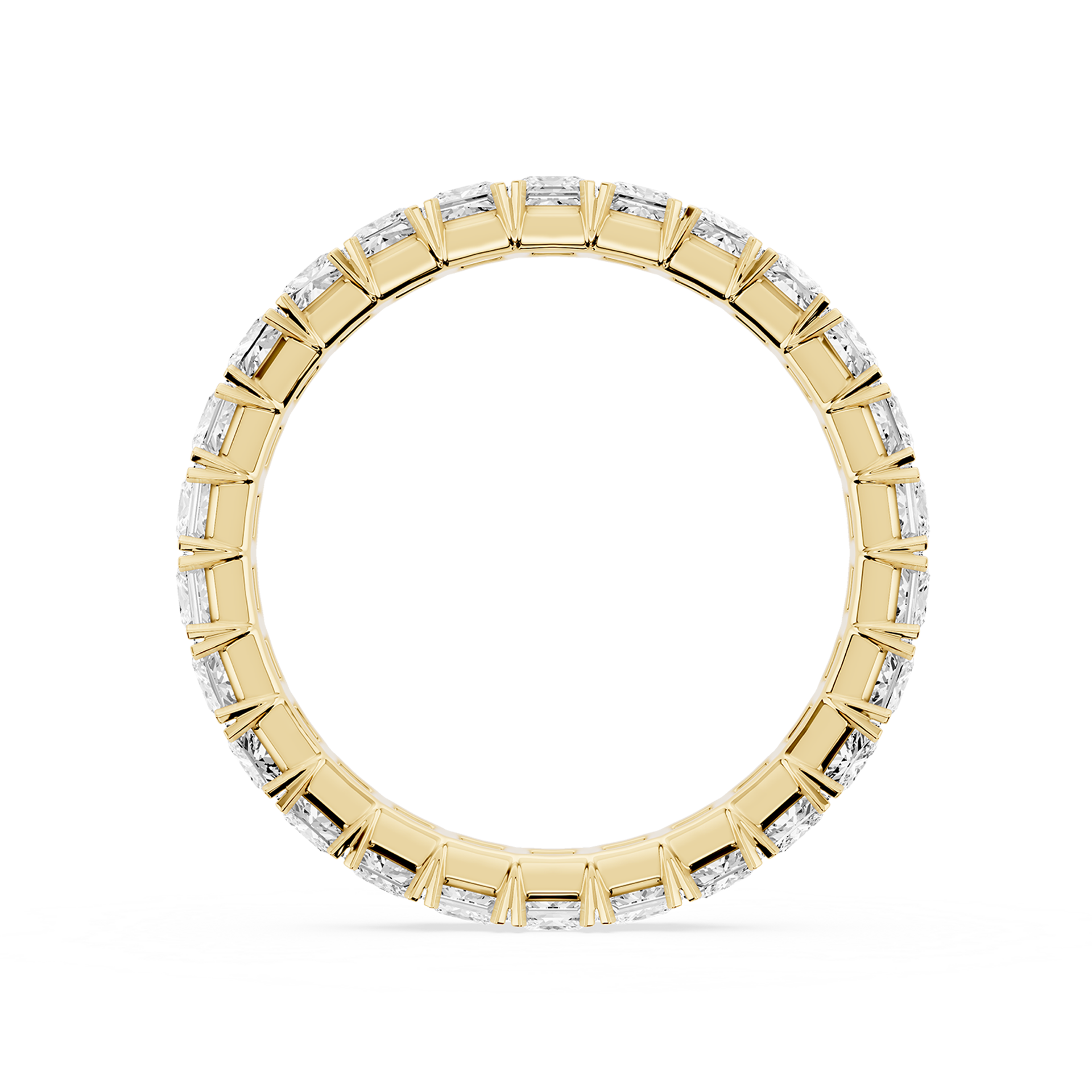 Lovea Morgan Eternity Ring Prinzessschliff – Gelbgold