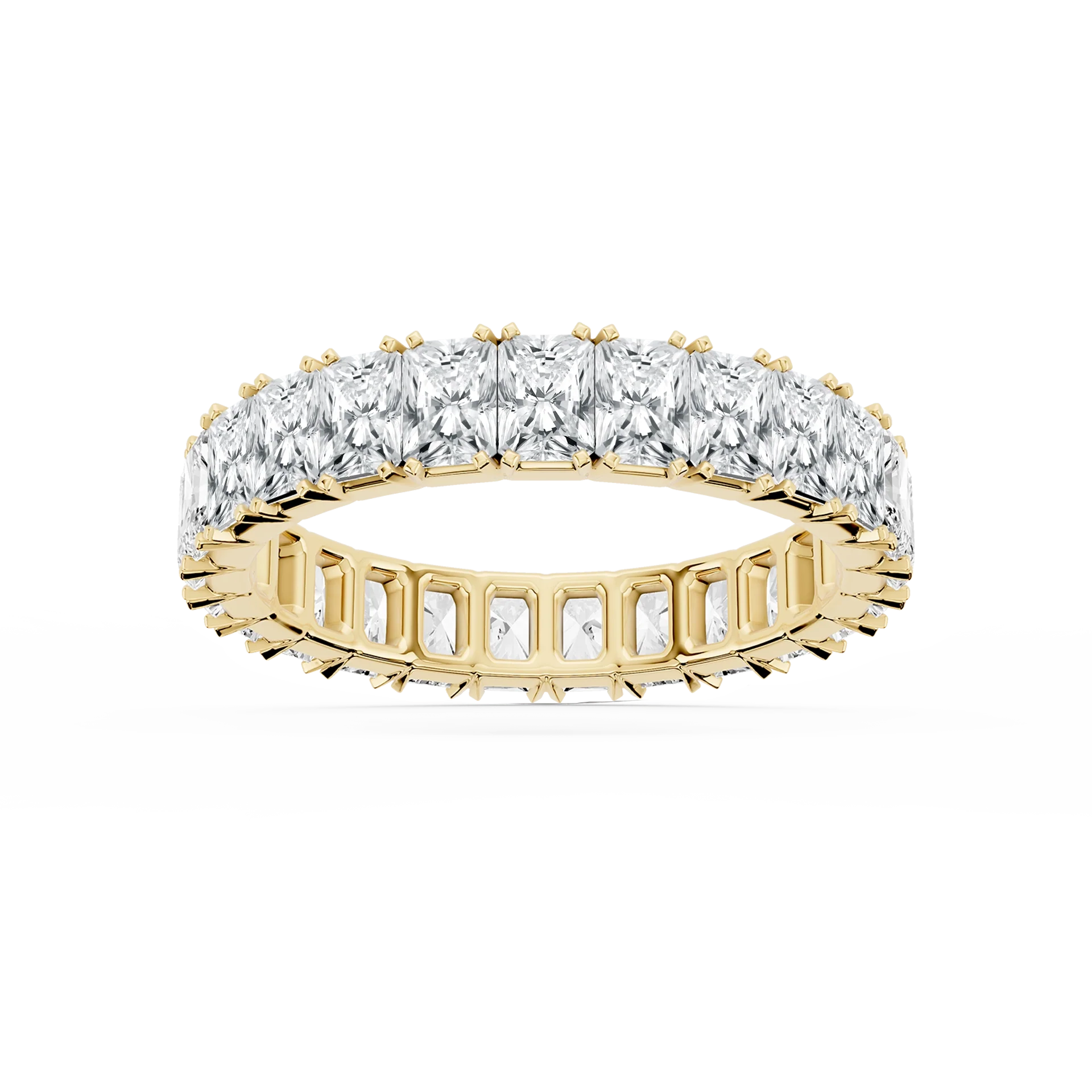 Lovea Morgan Eternity Ring Radiantschliff – Gelbgold