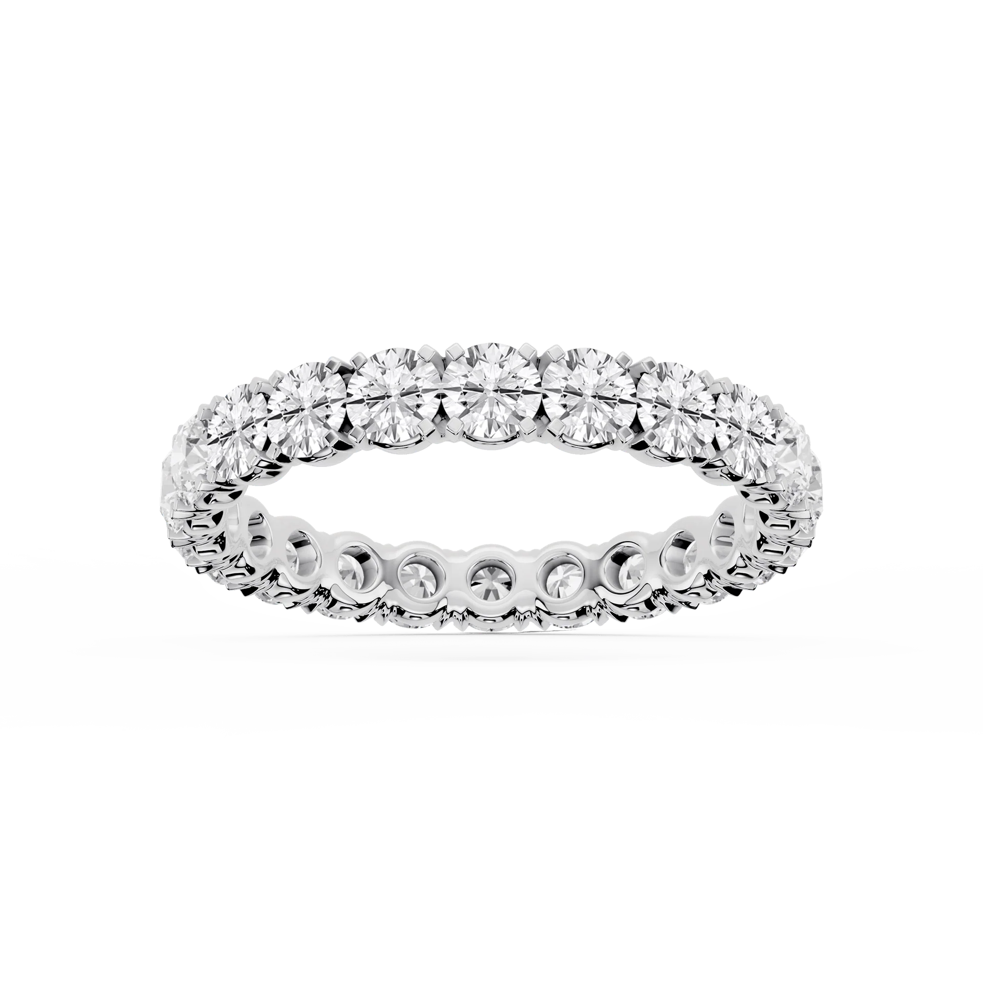 Lovea Morgan Eternity Ring Rundschliff – Weißgold