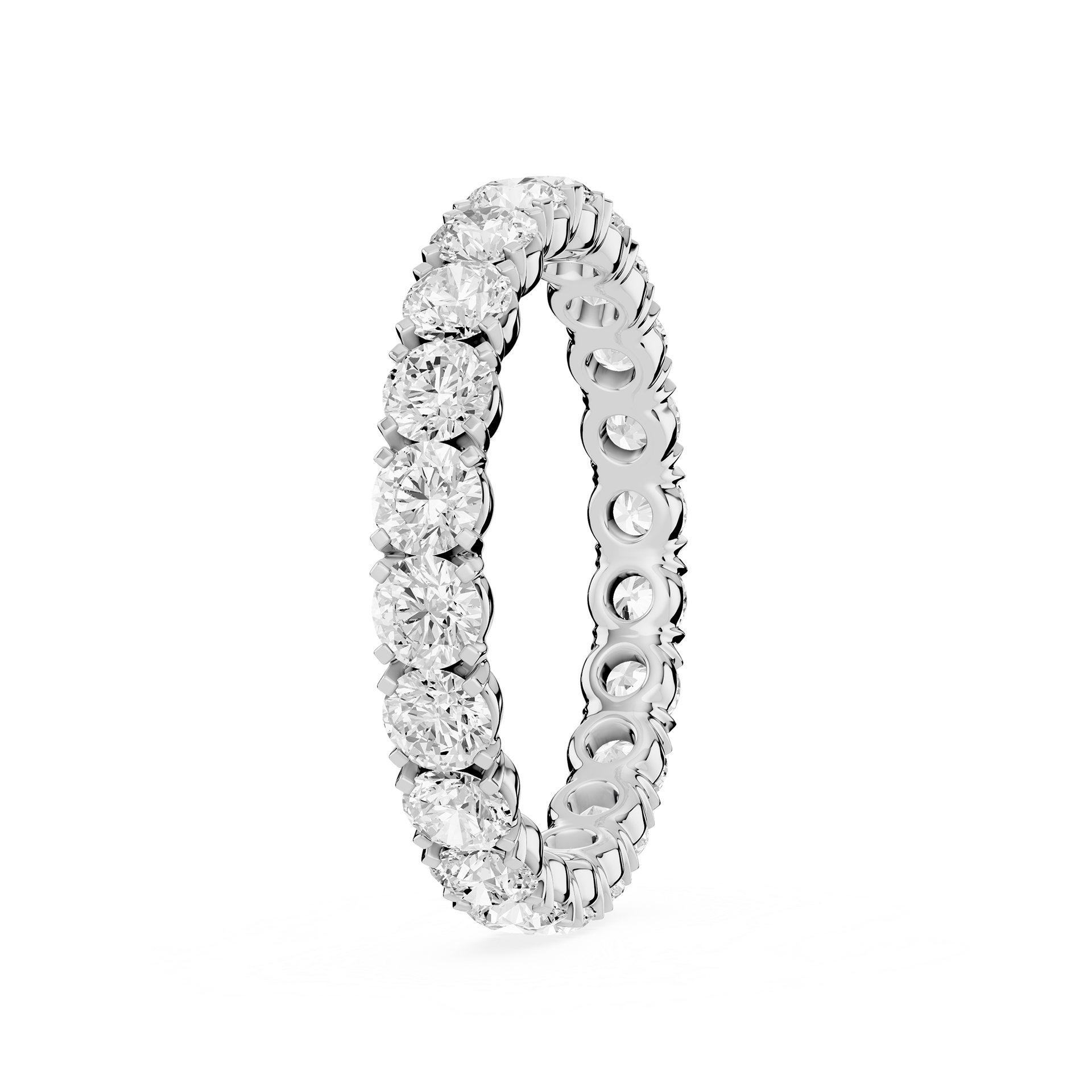 Lovea Morgan Eternity Ring Rundschliff – Weißgold
