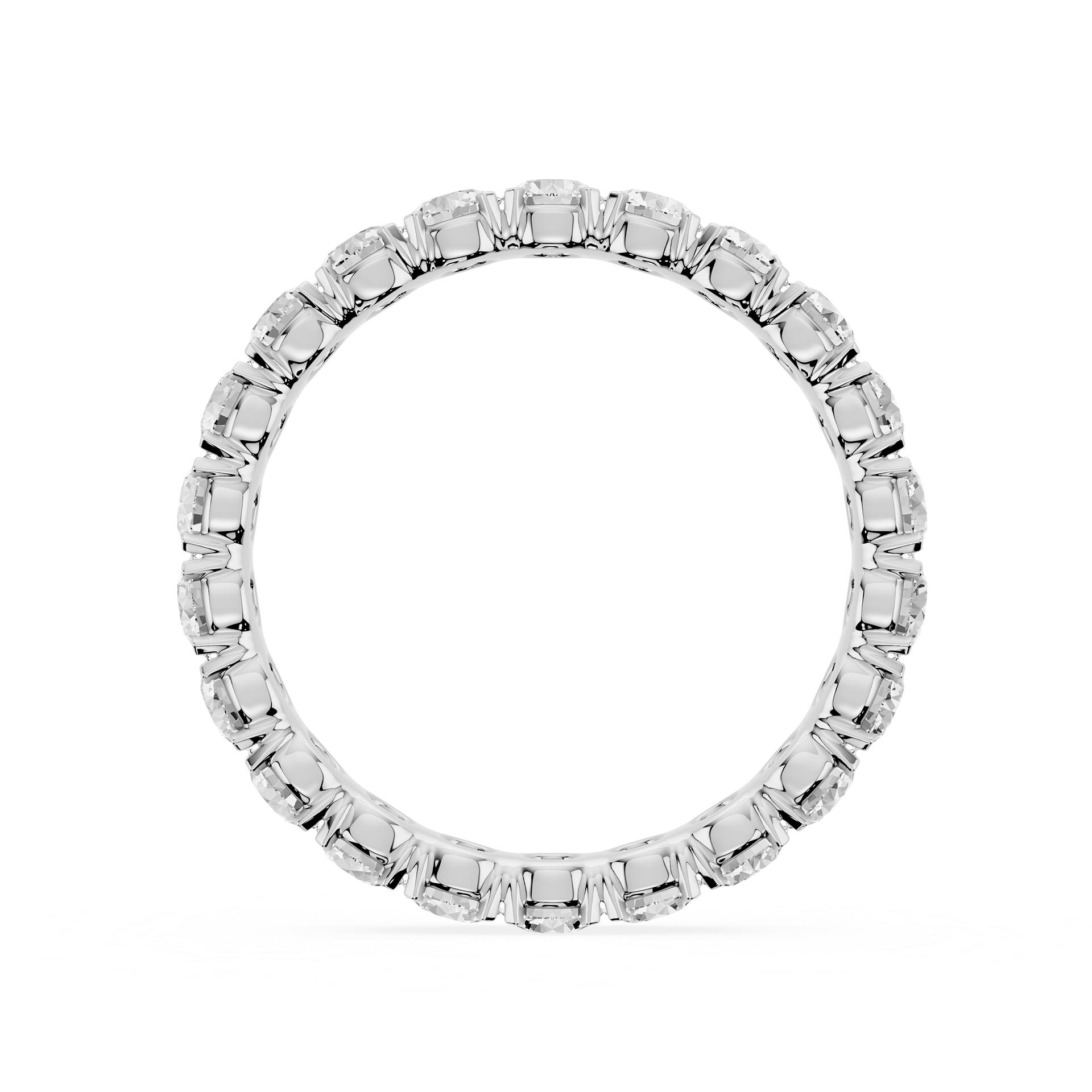 Lovea Morgan Eternity Ring Rundschliff – Weißgold