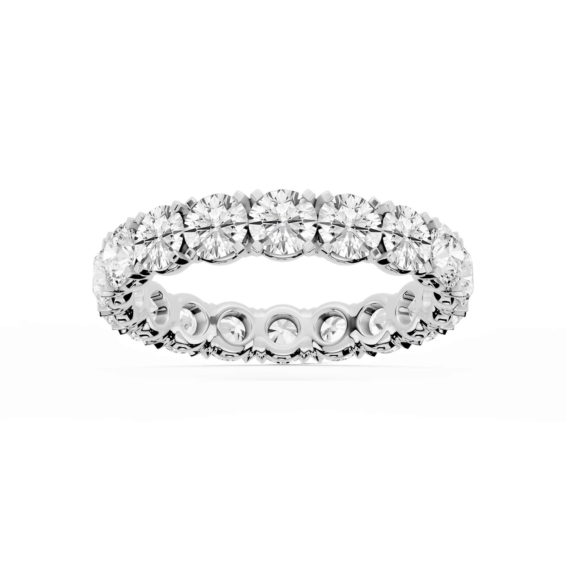 Lovea Morgan Eternity Ring Rundschliff – Weißgold