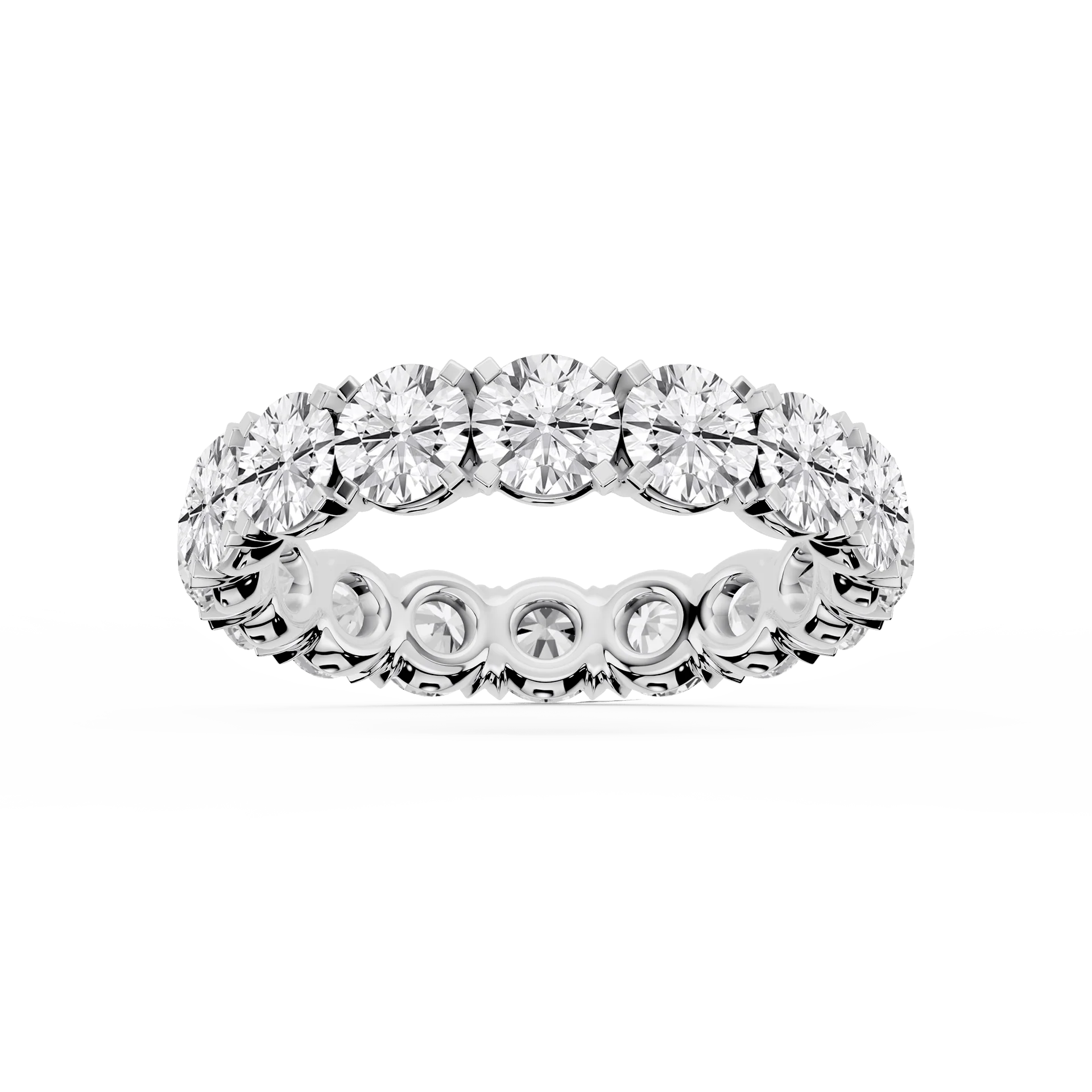 Lovea Morgan Eternity Ring Rundschliff – Weißgold