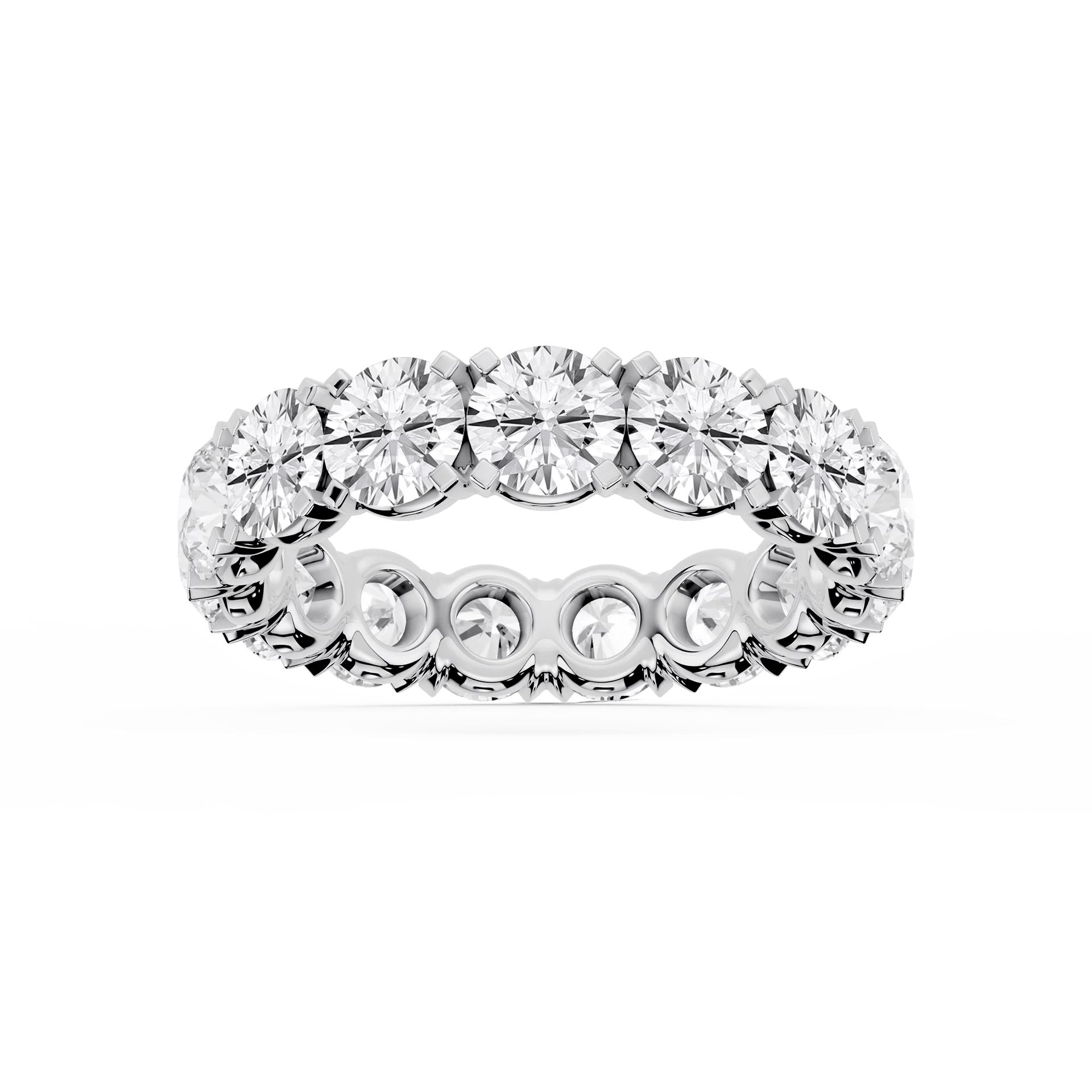 Lovea Morgan Eternity Ring Rundschliff – Weißgold
