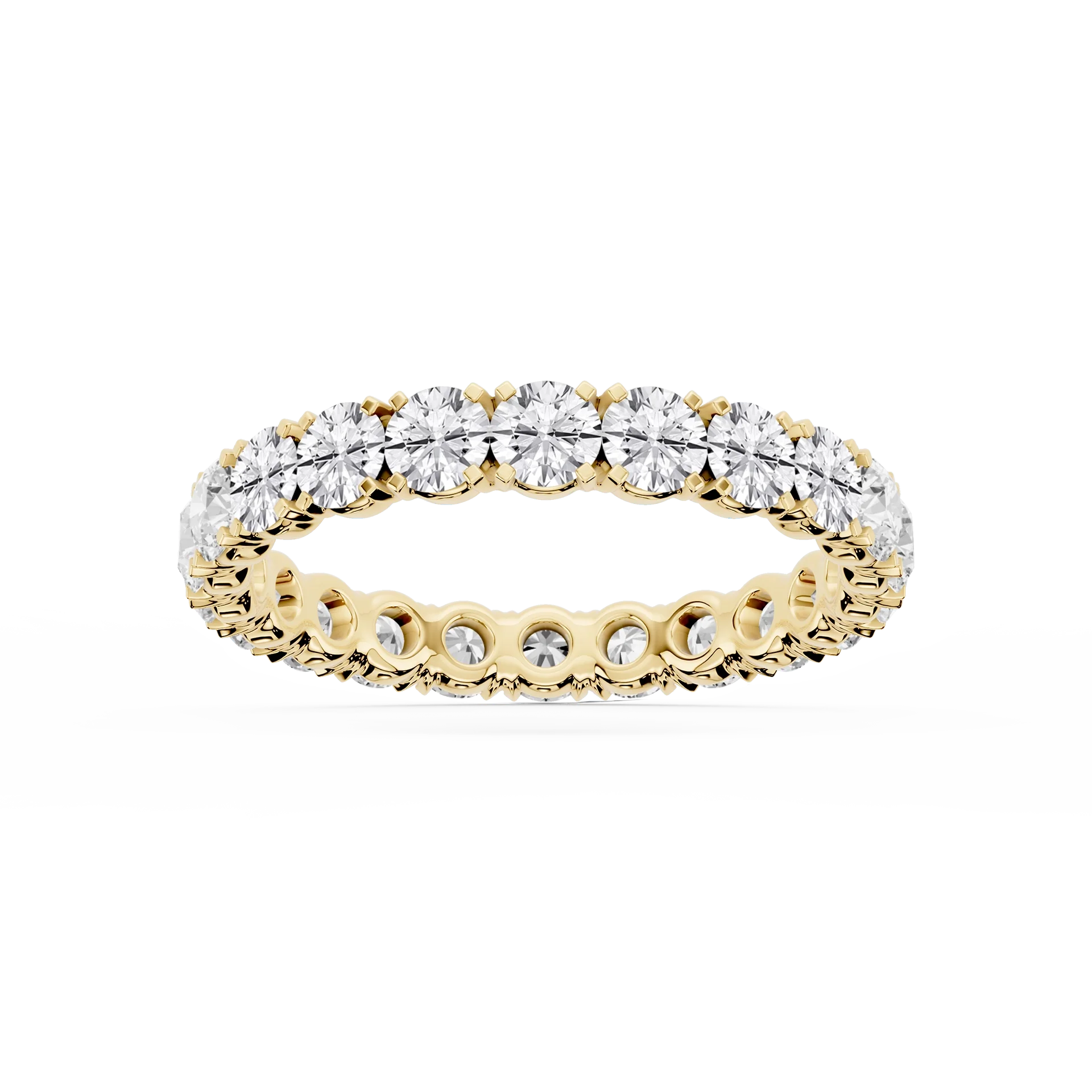 Lovea Morgan Eternity Ring Rundschliff – Gelbgold