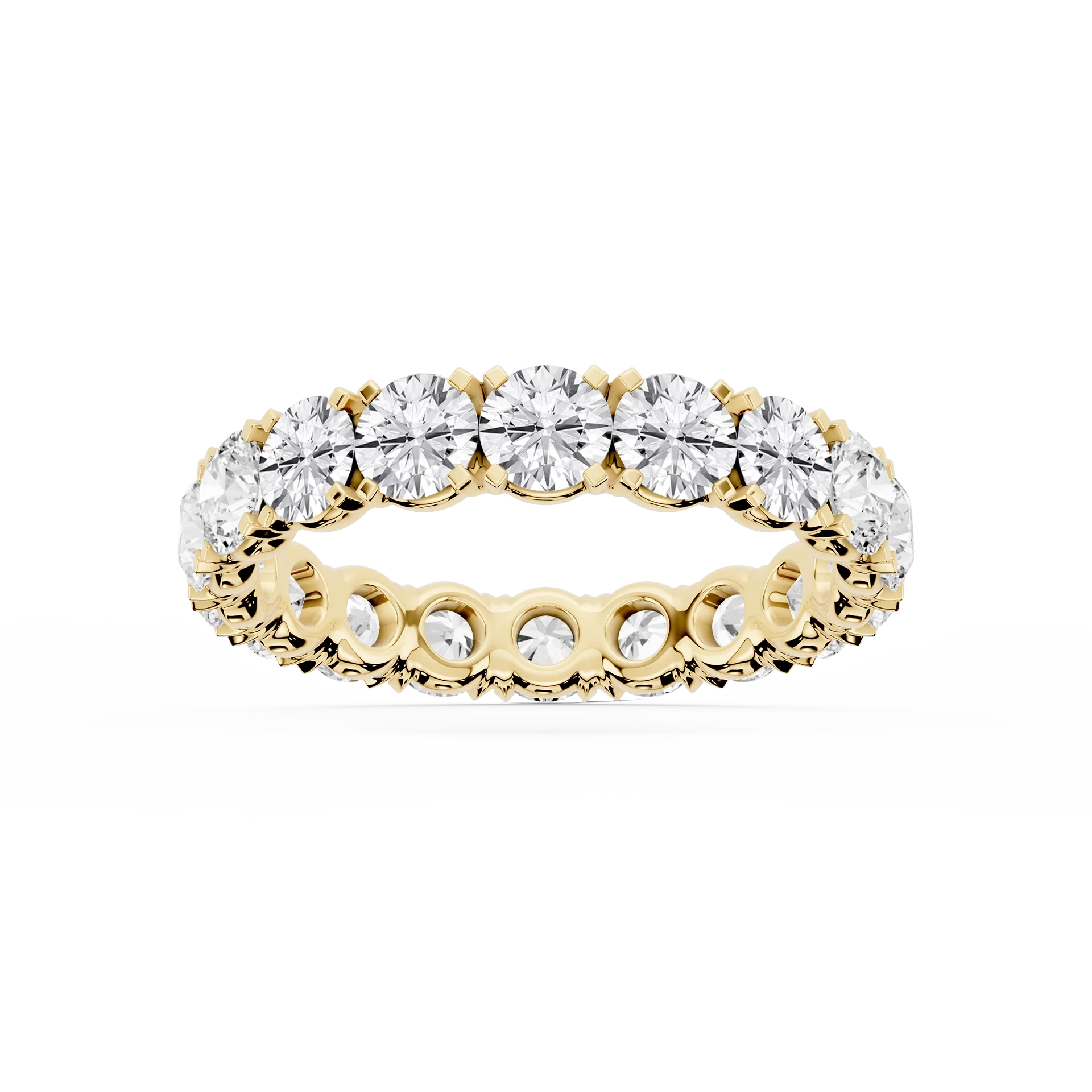 Lovea Morgan Eternity Ring Rundschliff – Gelbgold