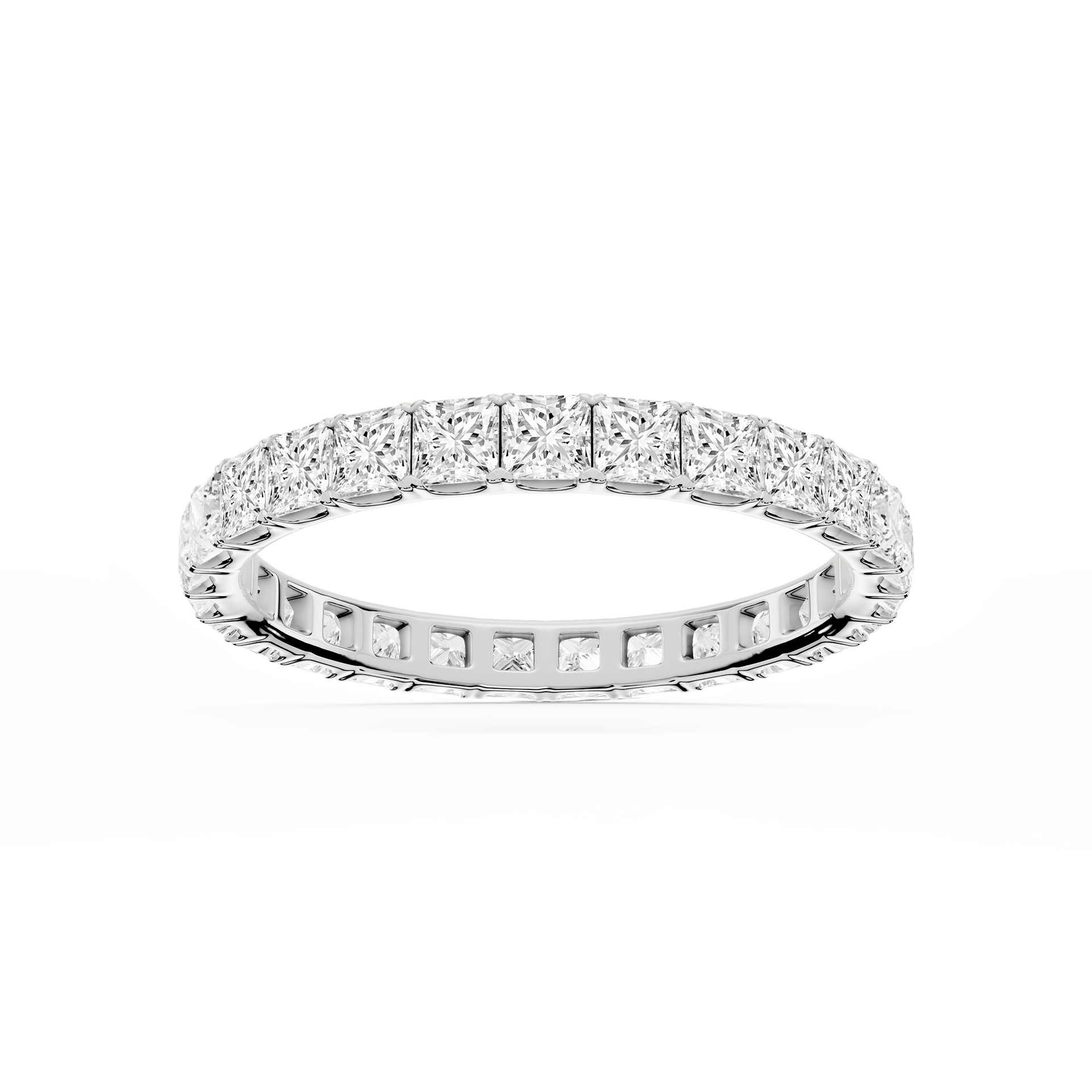 Lovea Nicole Eternity Ring Prinzessschliff – Weißgold