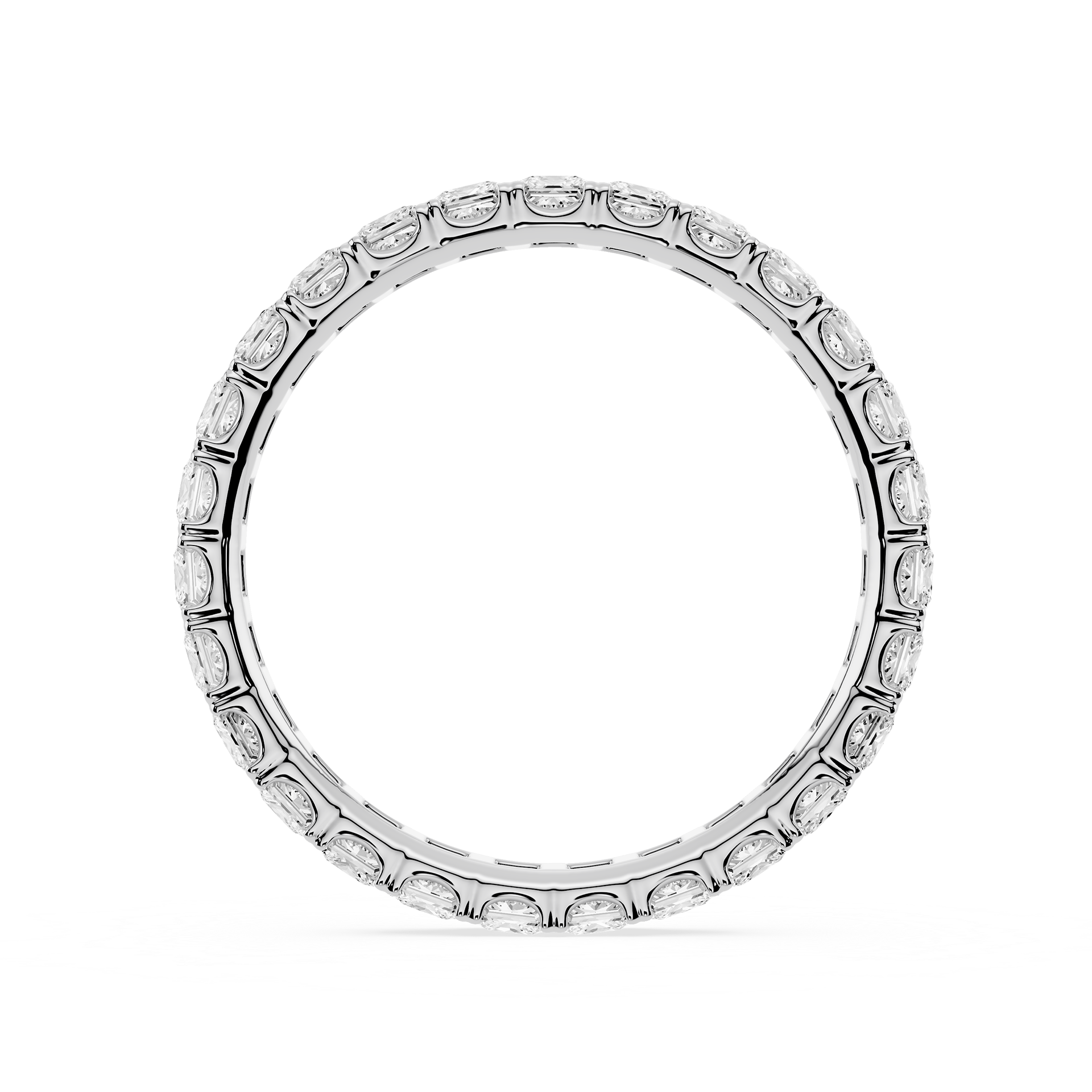 Lovea Nicole Eternity Ring Prinzessschliff – Weißgold