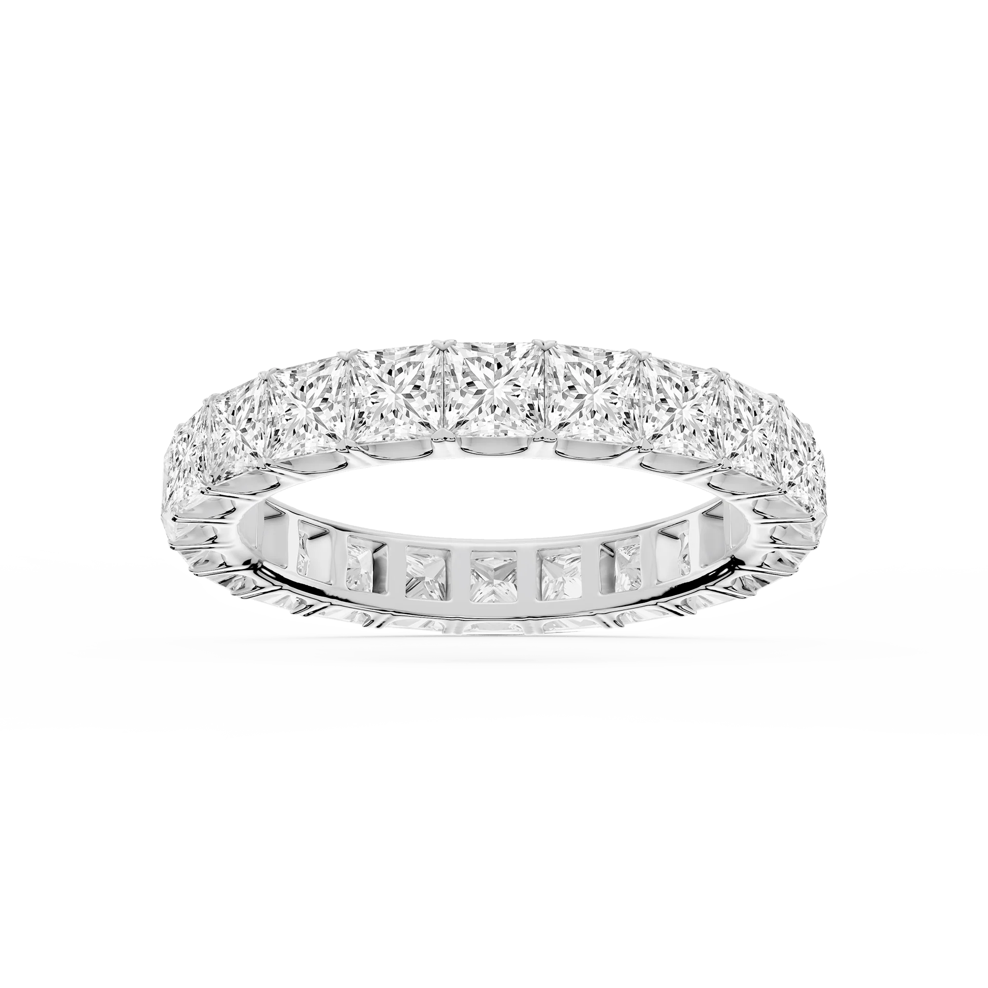 Lovea Nicole Eternity Ring Prinzessschliff – Weißgold