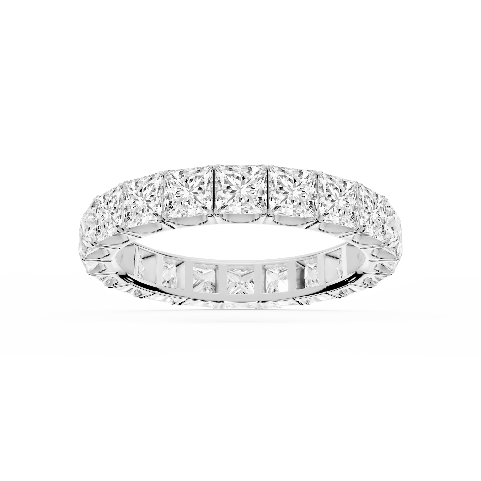 Lovea Nicole Eternity Ring Prinzessschliff – Weißgold