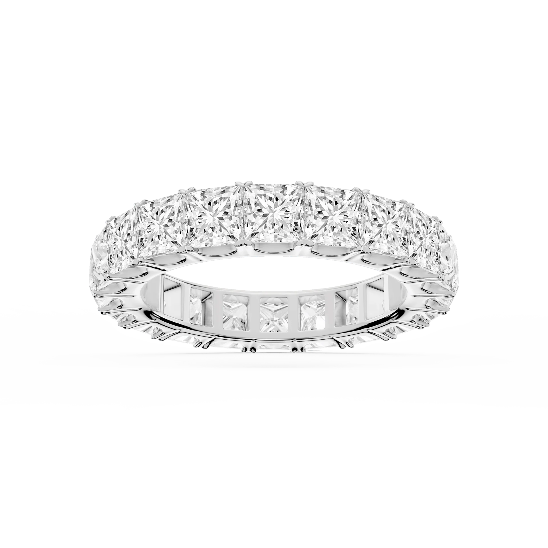 Lovea Nicole Eternity Ring Prinzessschliff – Weißgold