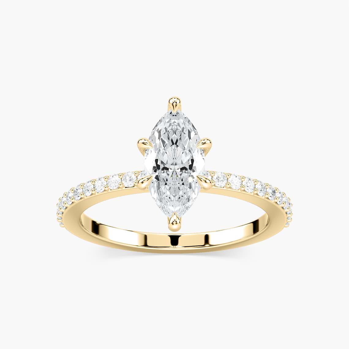Olivia Verlobungsring – Gelbgold