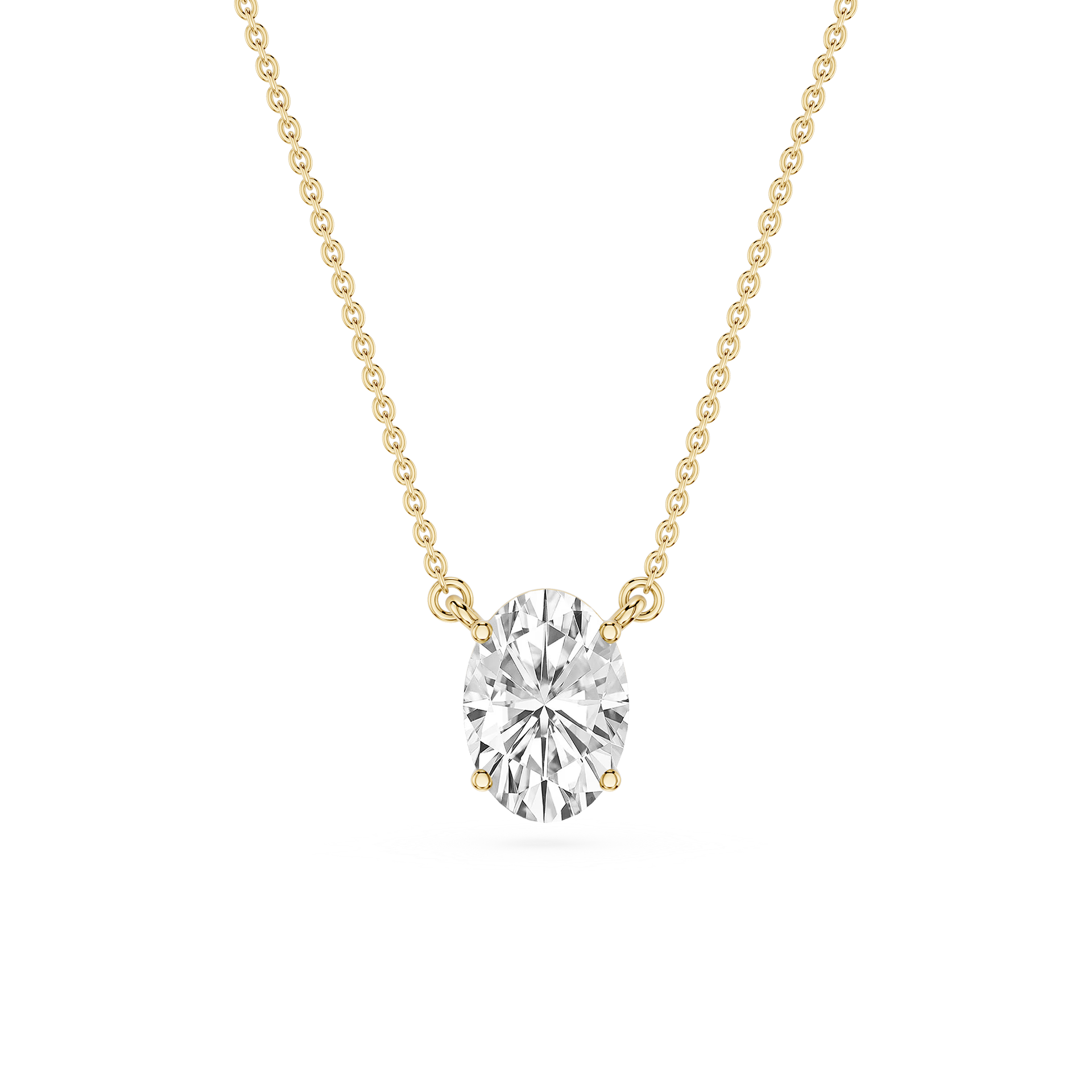 Lovea Classic Anhänger – Ovalschliff – Gelbgold