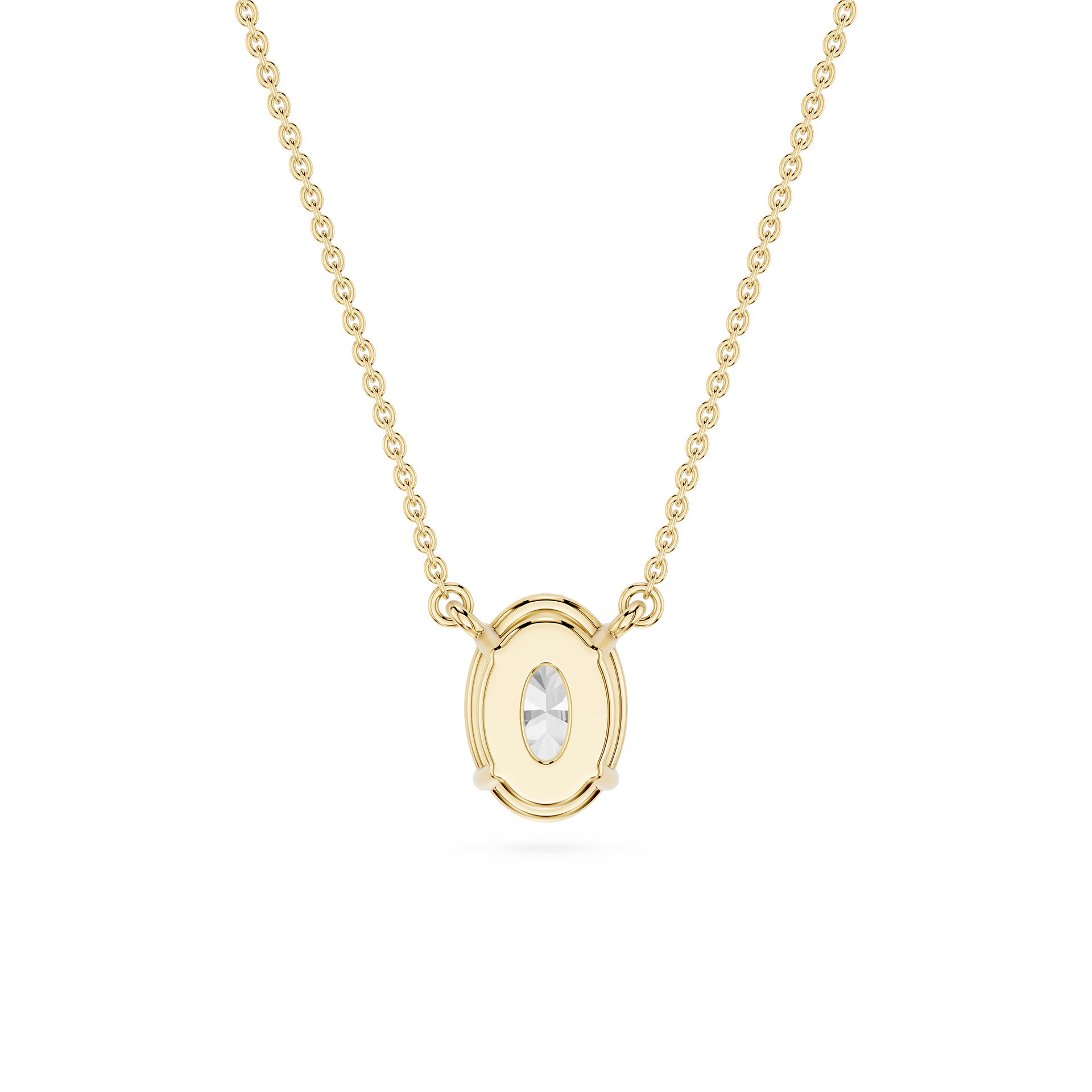 Lovea Classic Anhänger – Ovalschliff – Gelbgold