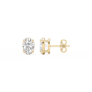Lovea Classic Ohrstecker Steckverschluss – Ovalschliff – Gelbgold