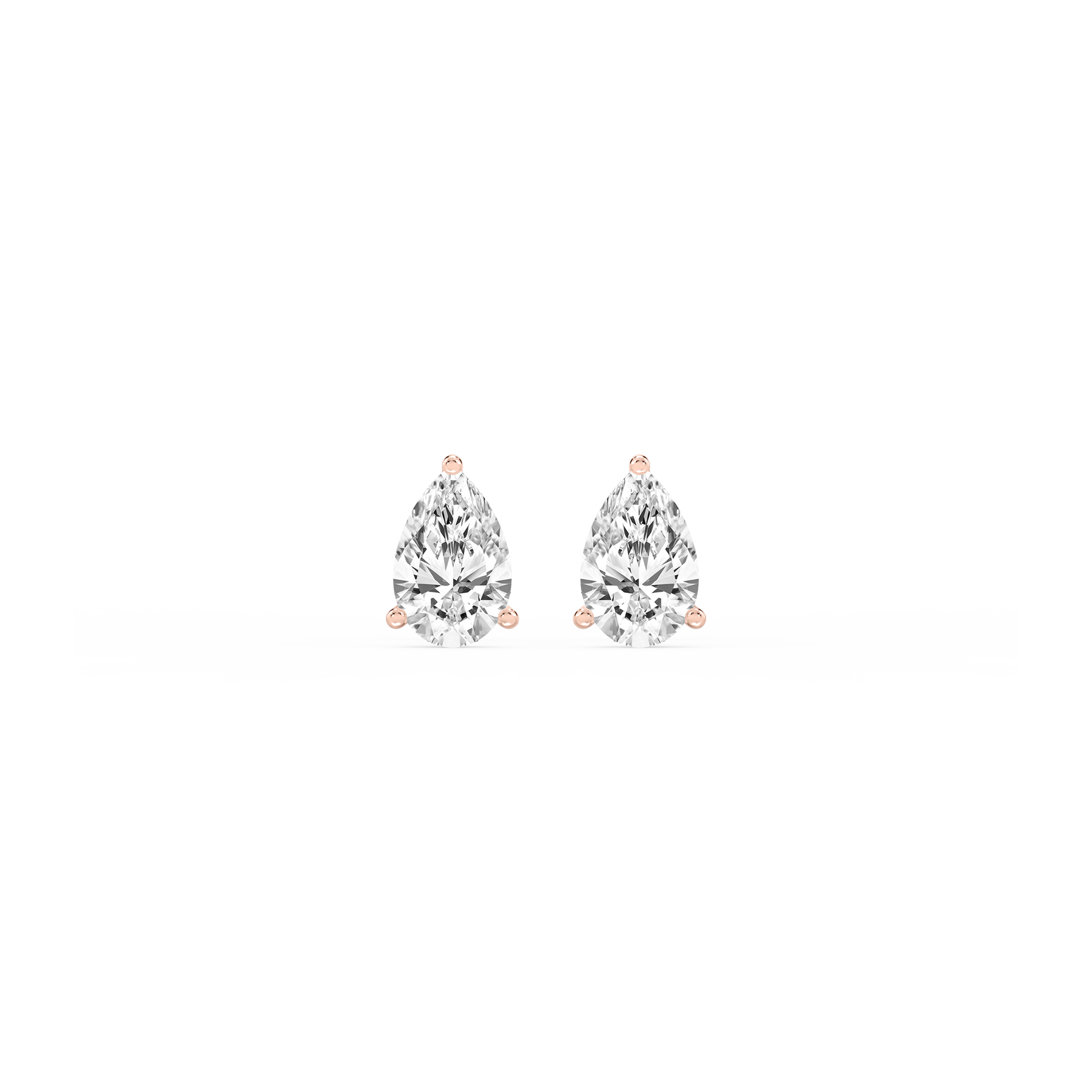 Lovea Martini Ohrstecker Steckverschluss – Tropfenschliff – Roségold