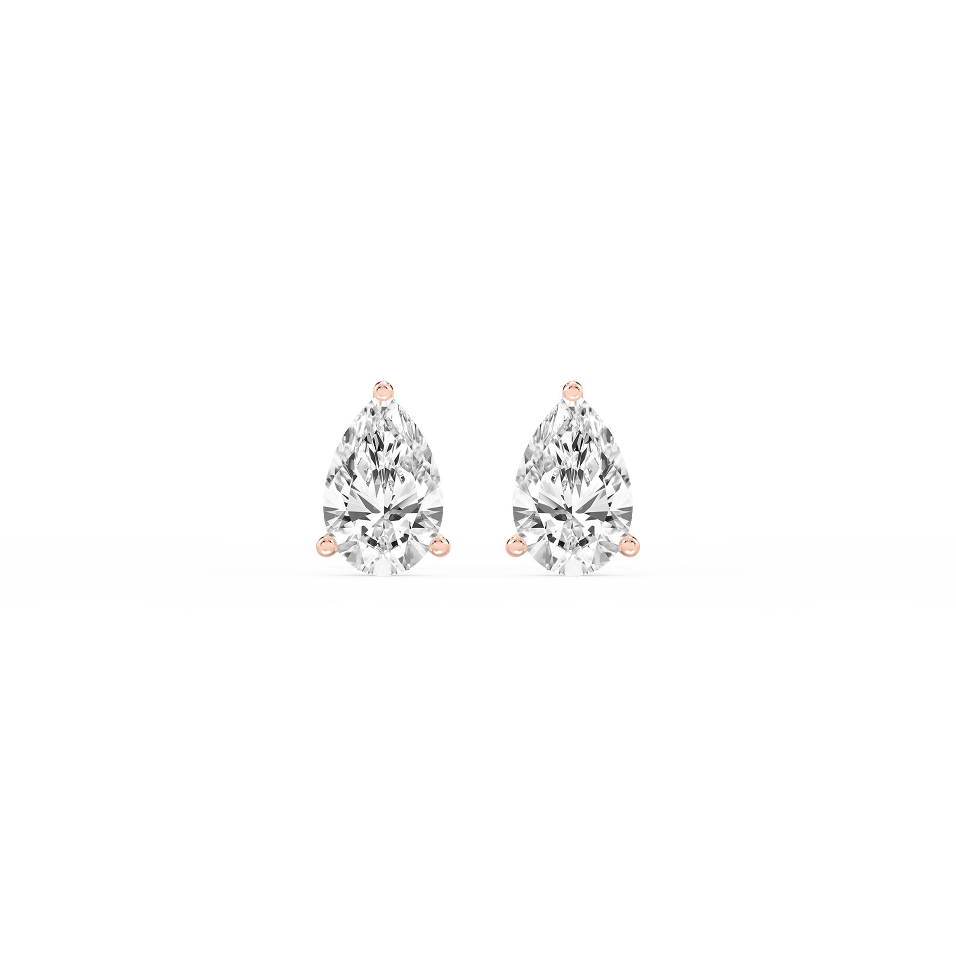 Lovea Martini Ohrstecker Steckverschluss – Tropfenschliff – Roségold