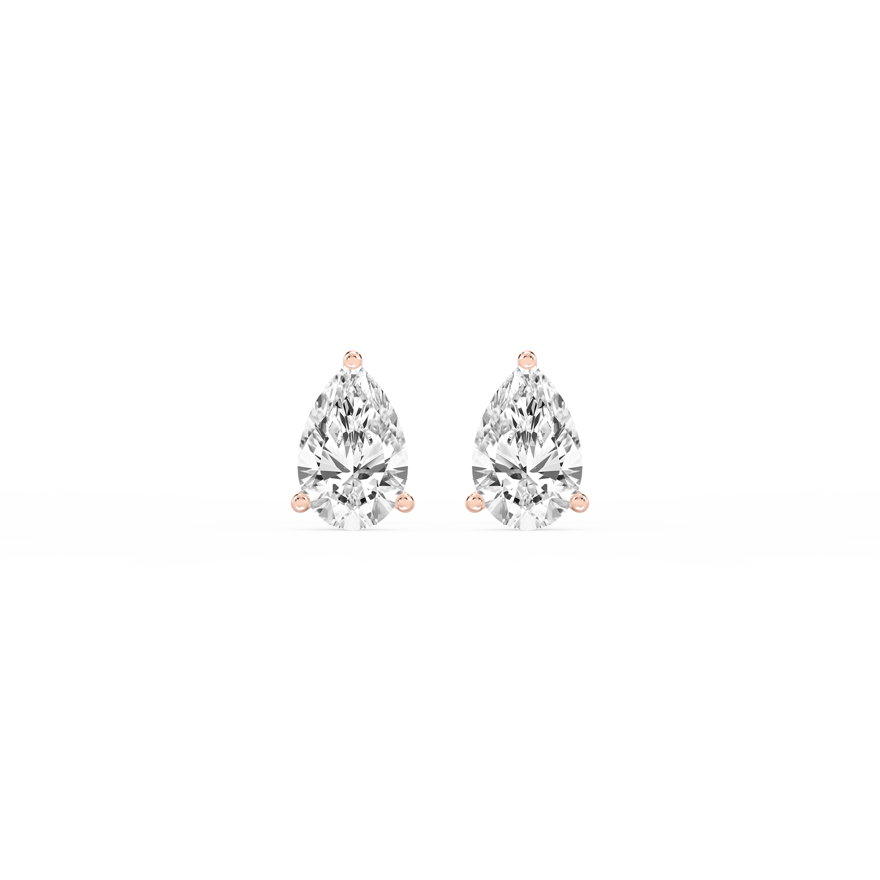 Lovea Martini Ohrstecker Steckverschluss – Tropfenschliff – Roségold