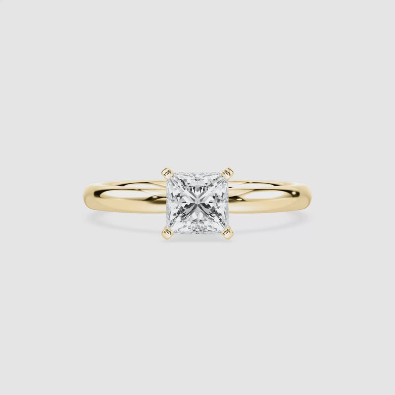 Lauren Solitaire Verlobungsring – Prinzessschliff – Video