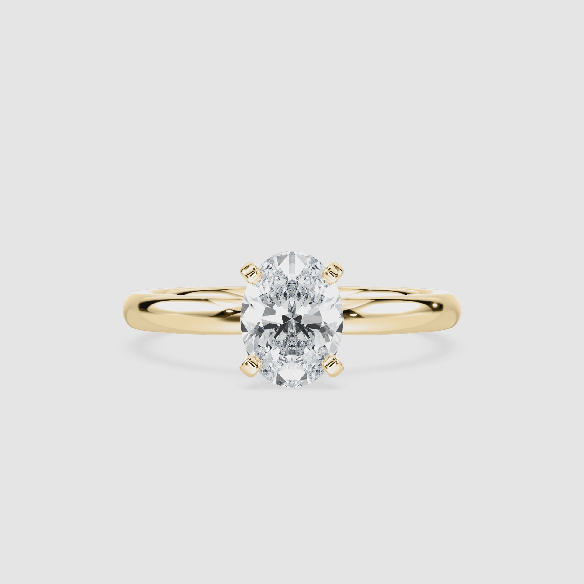 Video laden: Lauren Solitaire Verlobungsring – Ovalschliff – Video