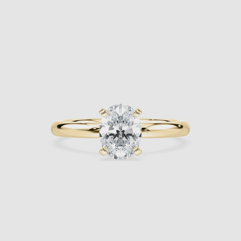 Lauren Solitaire Verlobungsring – Ovalschliff – Video