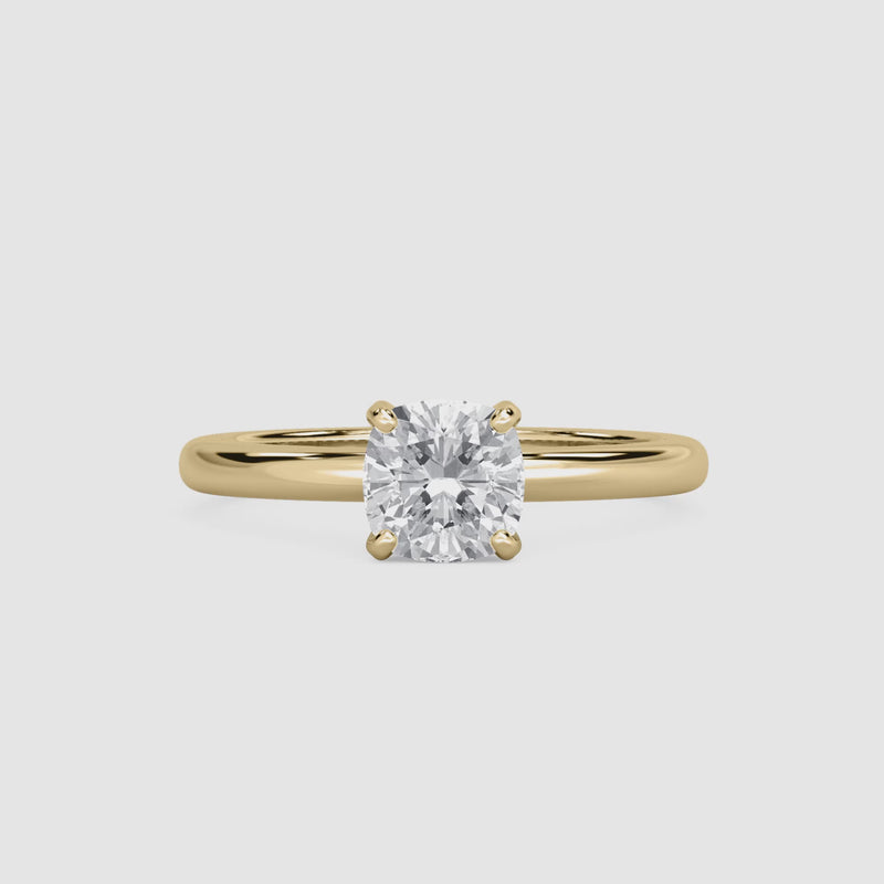 Lauren Solitaire Verlobungsring – Kissenschliff – Video