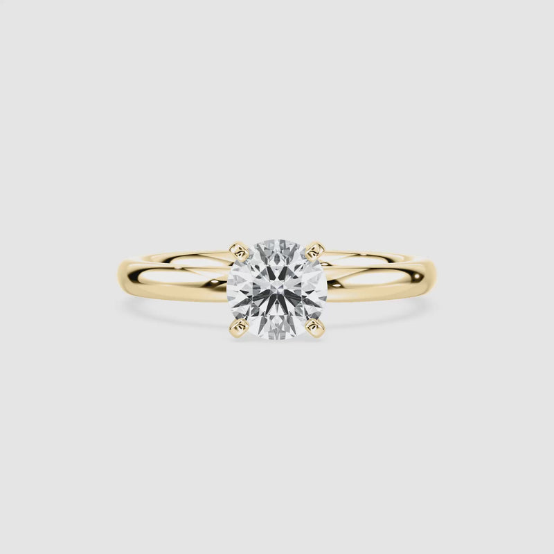 Lauren Solitaire Verlobungsring – Rundschliff – Gelbgold – Video