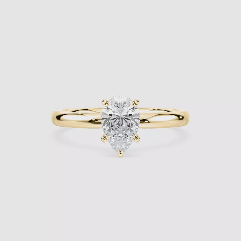 Lauren Solitaire Verlobungsring – Tropfenschliff – Video