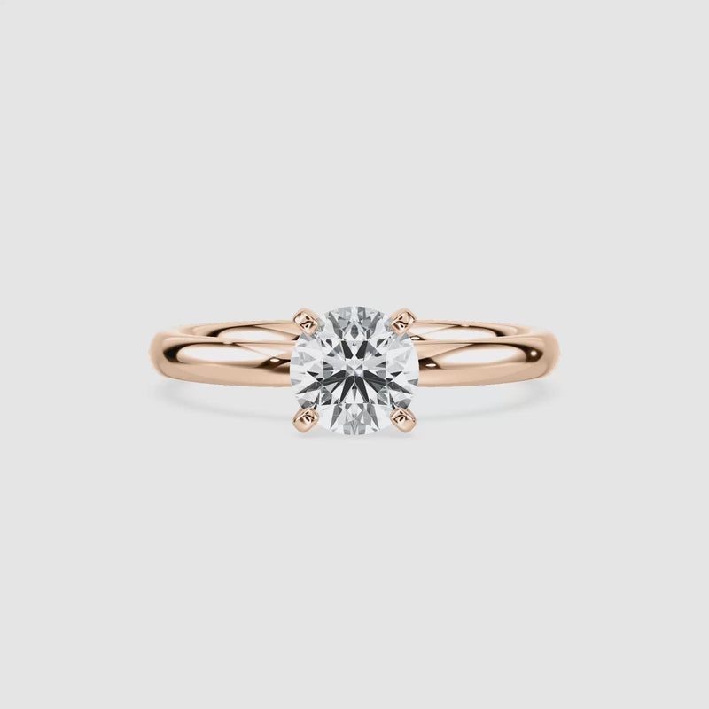 Lauren Solitaire Verlobungsring – Rundschliff – Roségold – Video
