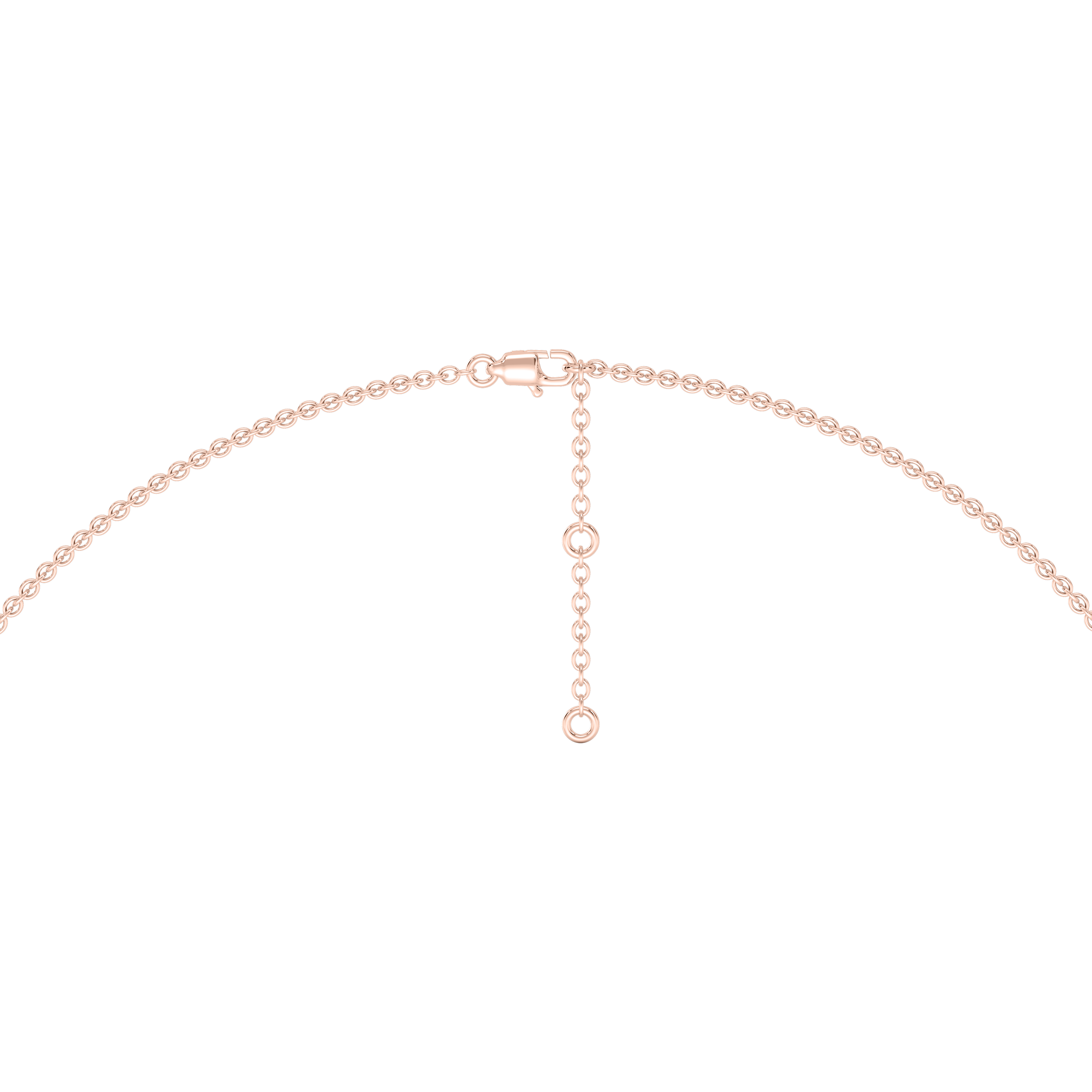 Lovea Solitär Anhänger – Prinzessschliff – Roségold