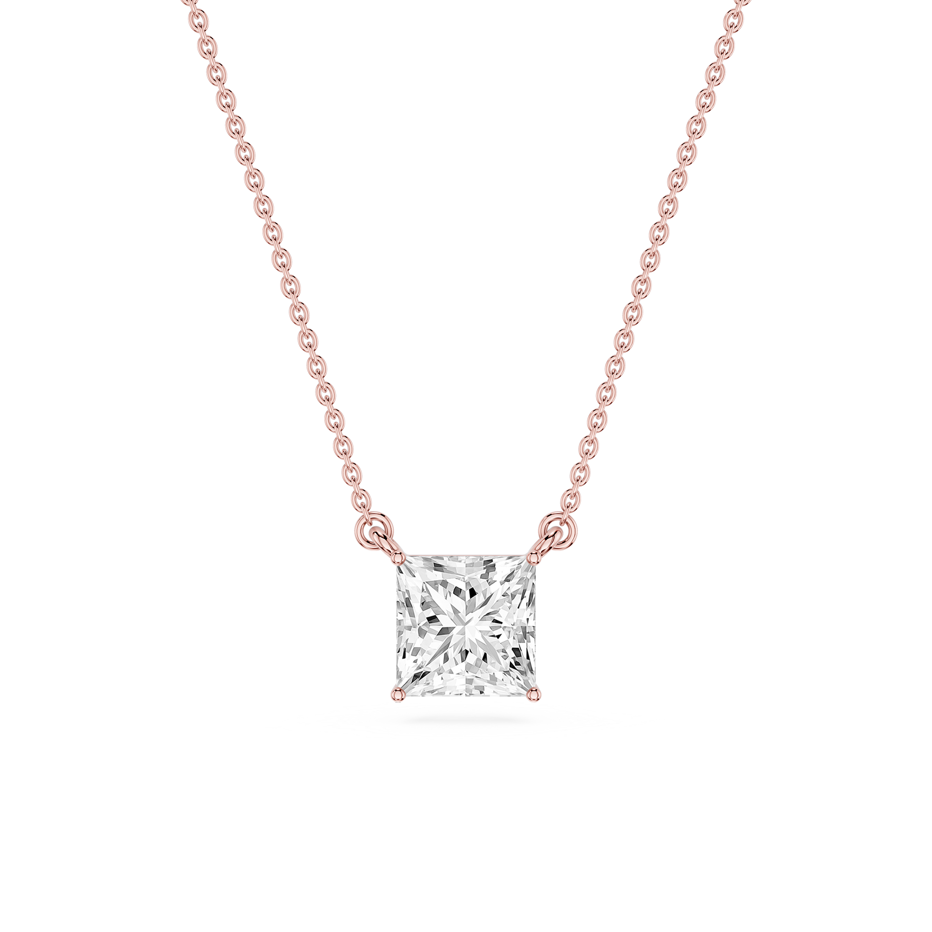 Lovea Classic Anhänger – Prinzessschliff – Roségold