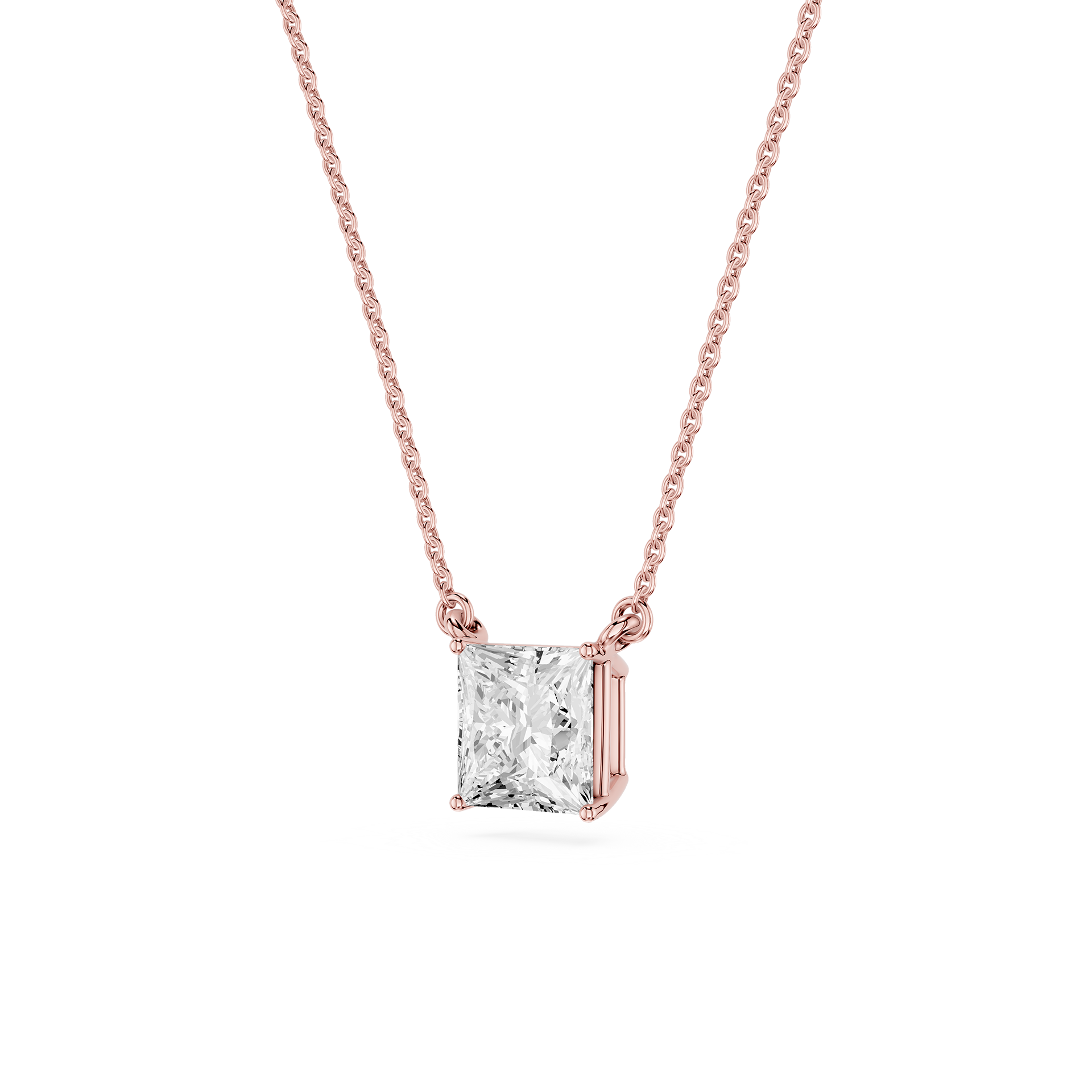 Lovea Classic Anhänger – Prinzessschliff – Roségold