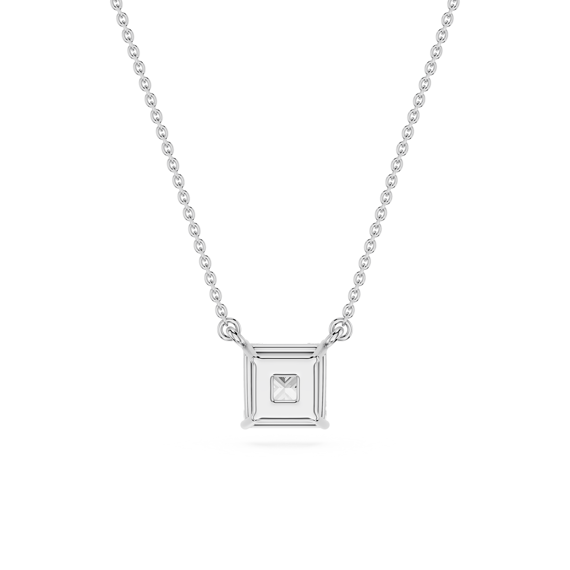 Lovea Classic Anhänger – Prinzessschliff – Weißgold