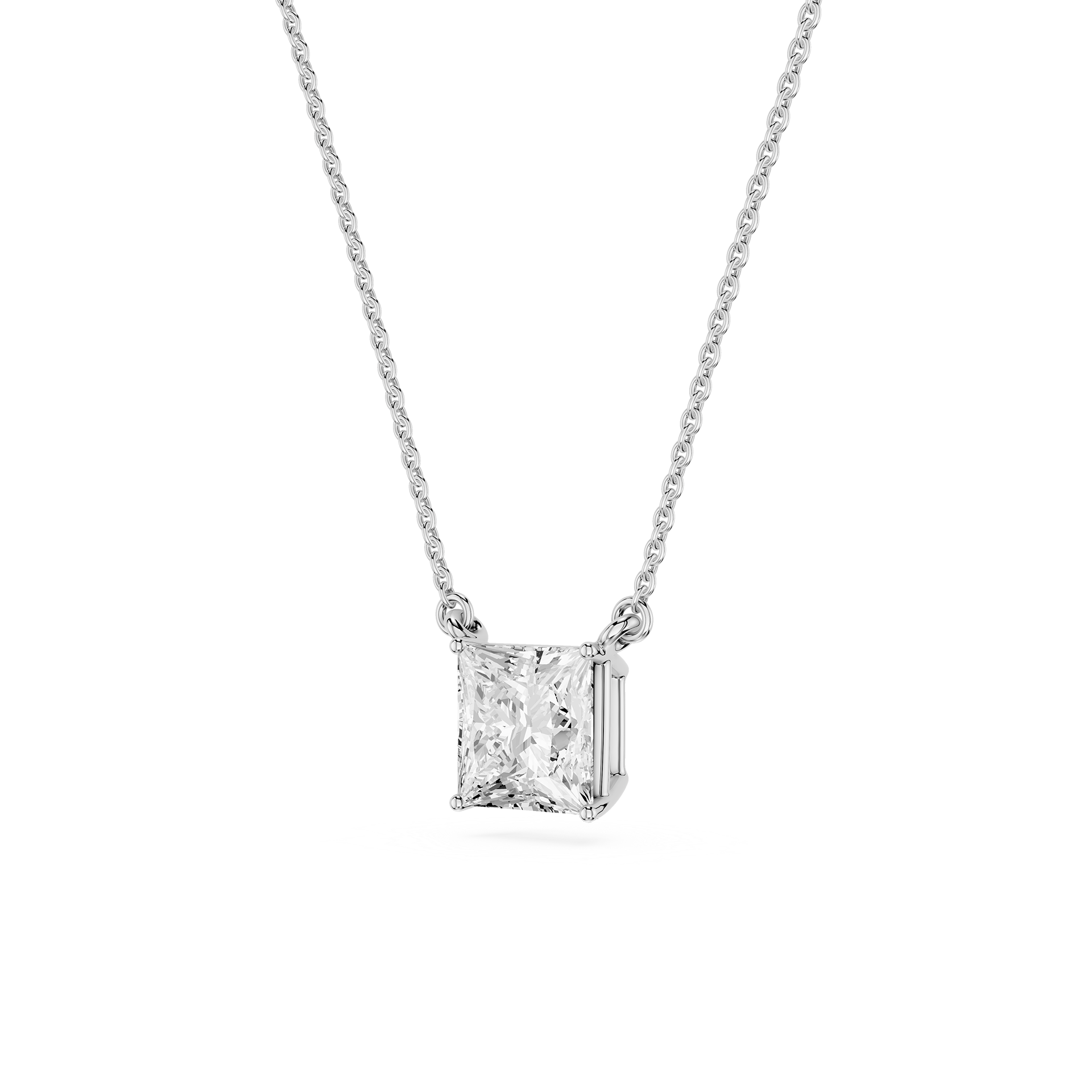 Lovea Classic Anhänger – Prinzessschliff – Weißgold