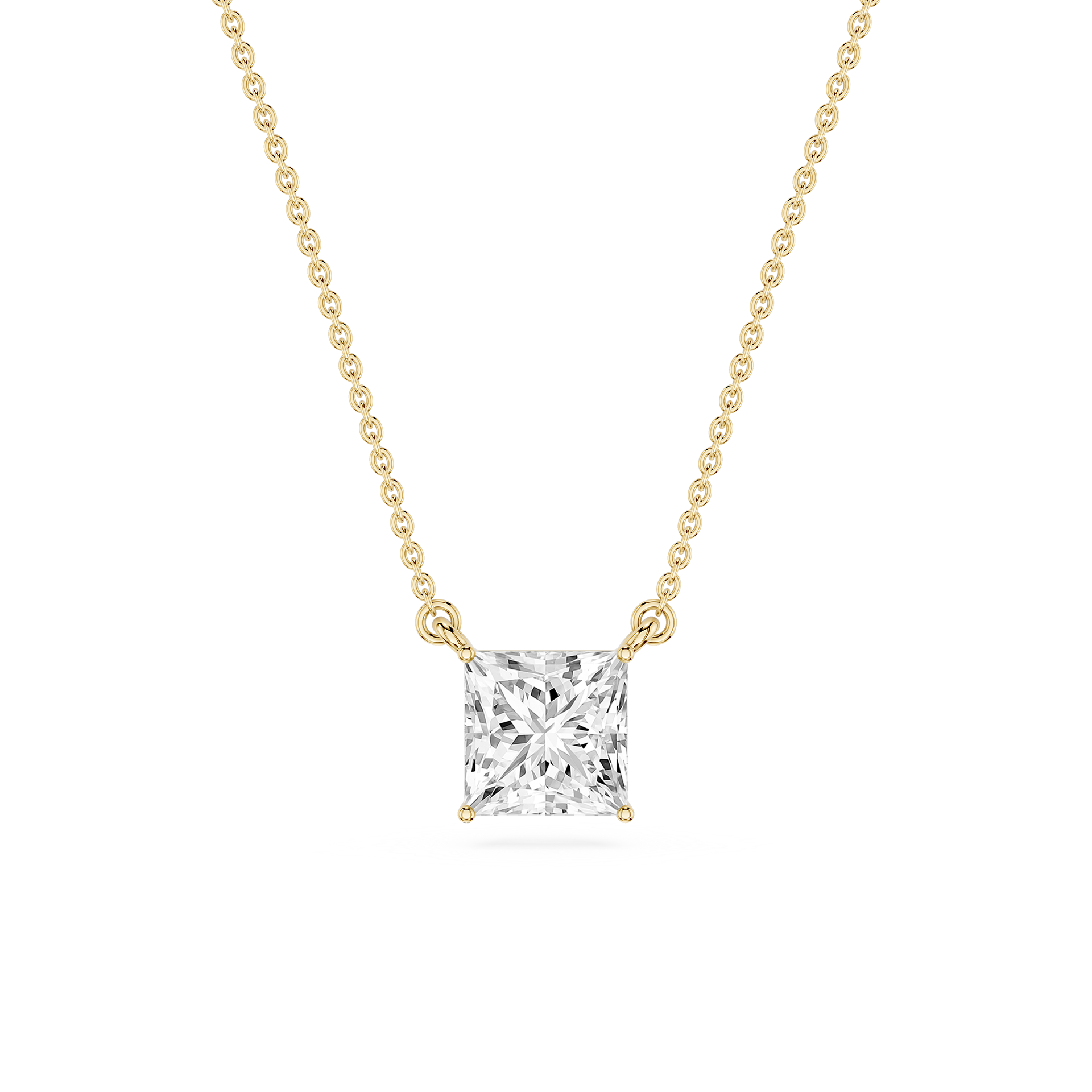 Lovea Classic Anhänger – Prinzessschliff – Gelbgold
