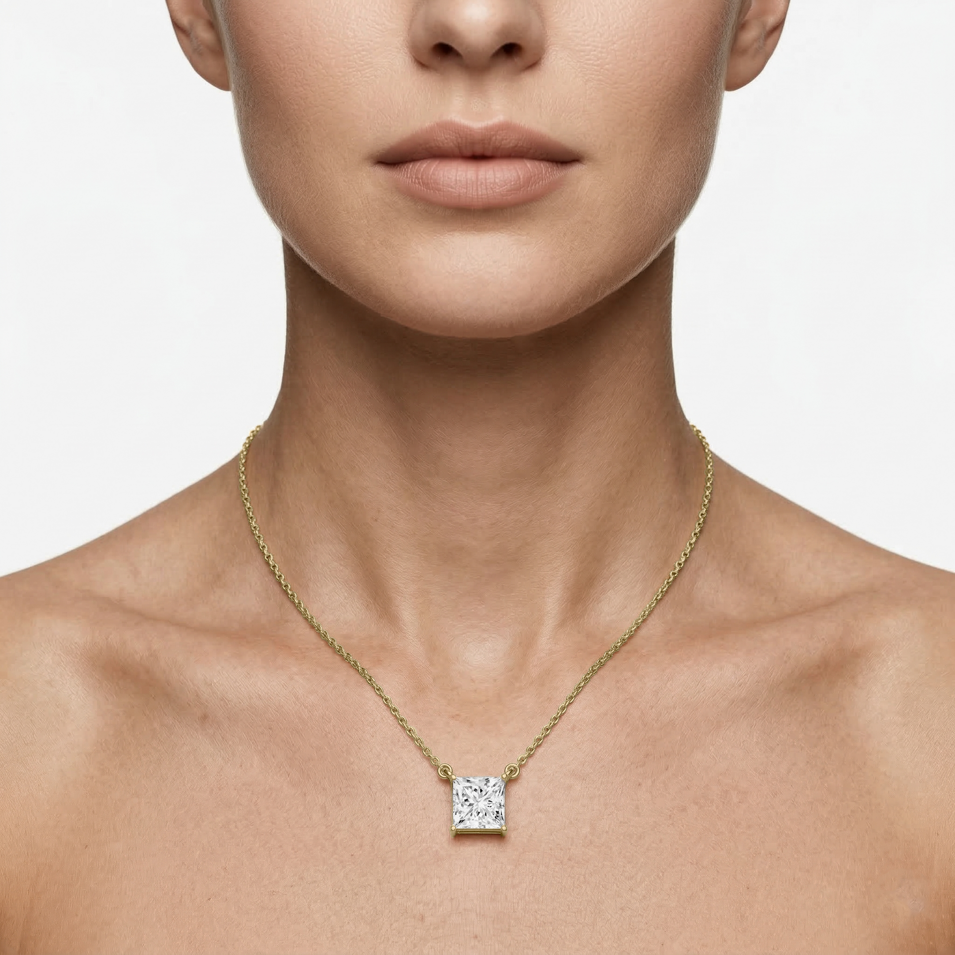 Lovea Classic Anhänger – Prinzessschliff – Gelbgold