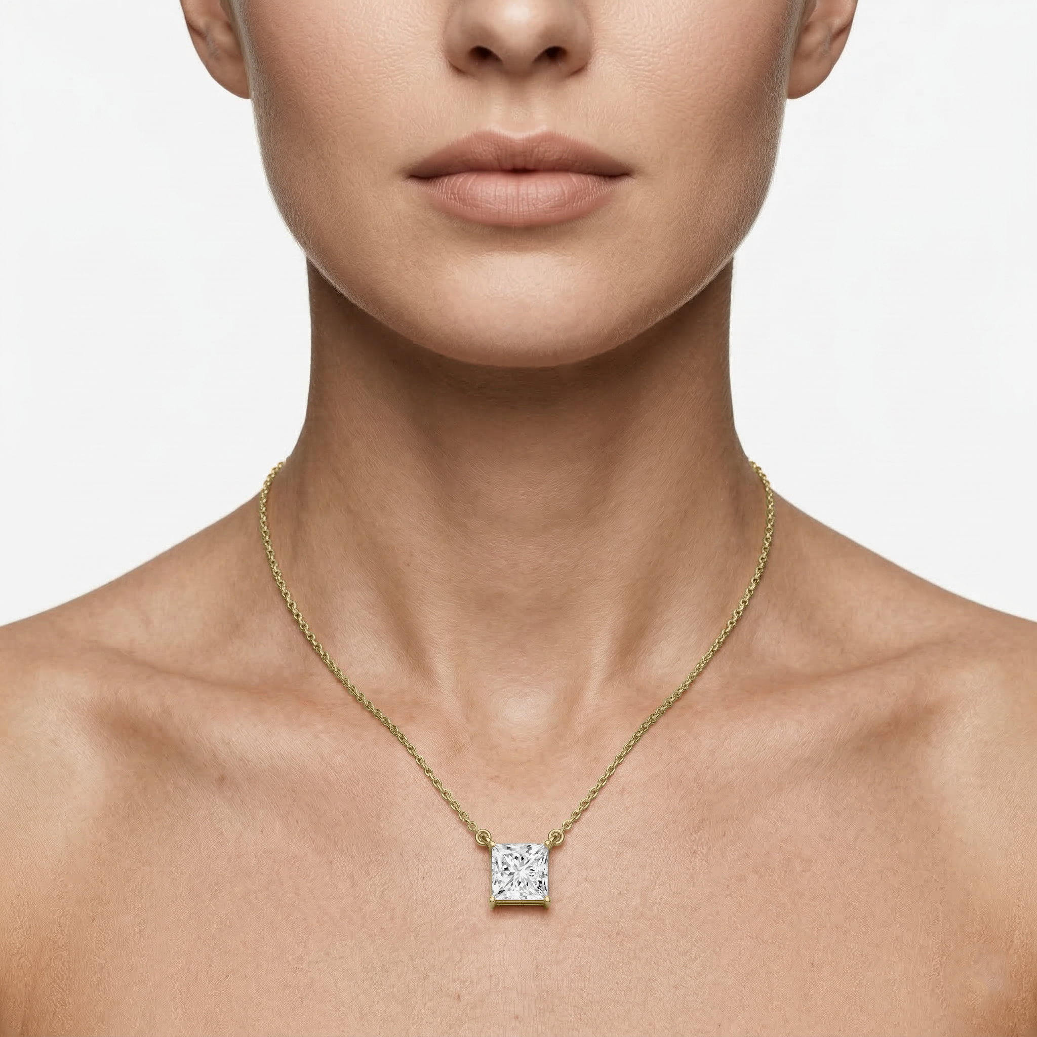 Lovea Classic Anhänger – Prinzessschliff – Gelbgold
