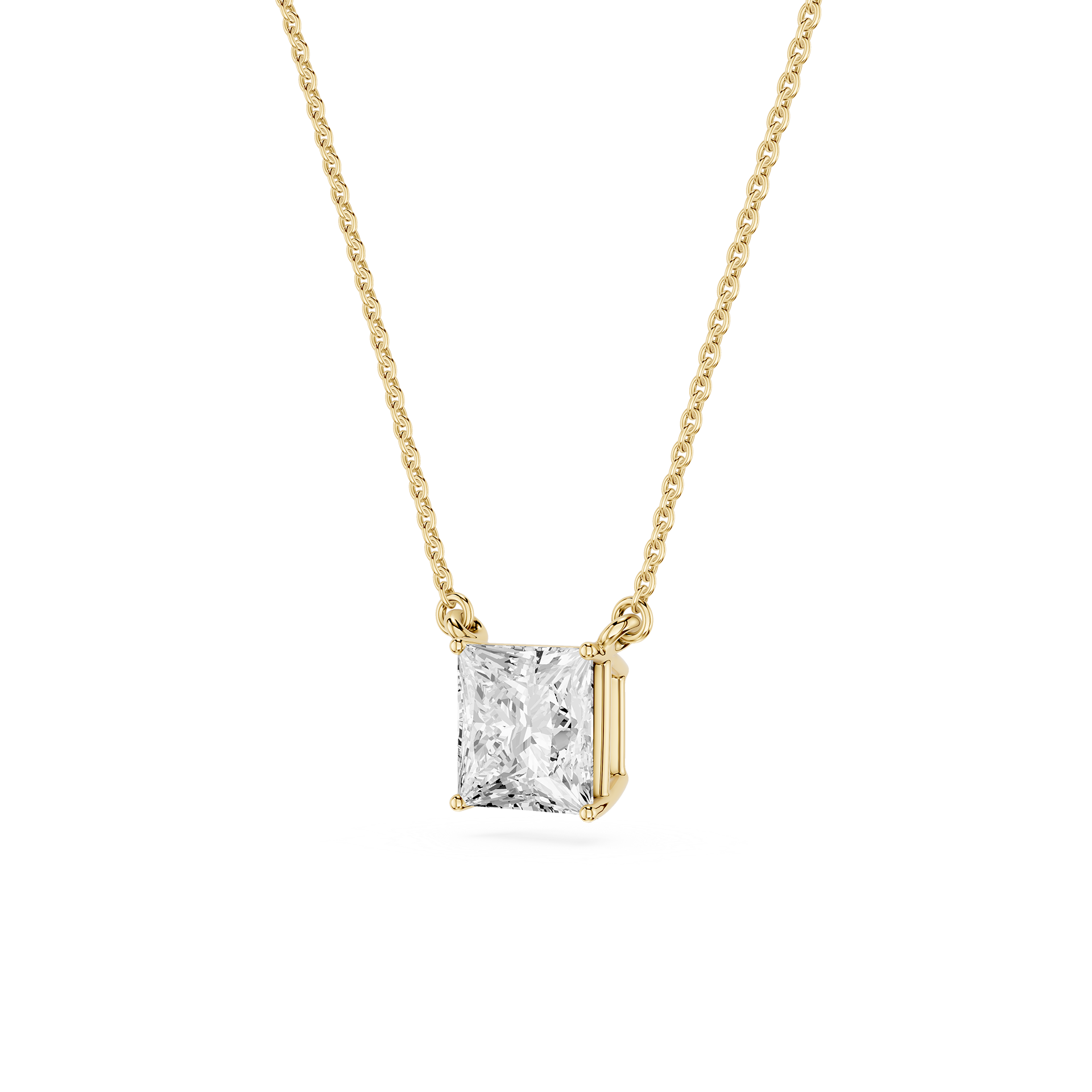 Lovea Classic Anhänger – Prinzessschliff – Gelbgold