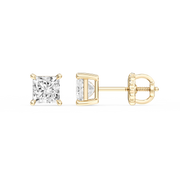 Lovea Claw Ohrstecker Schraubverschluss – Prinzessschliff – Gelbgold
