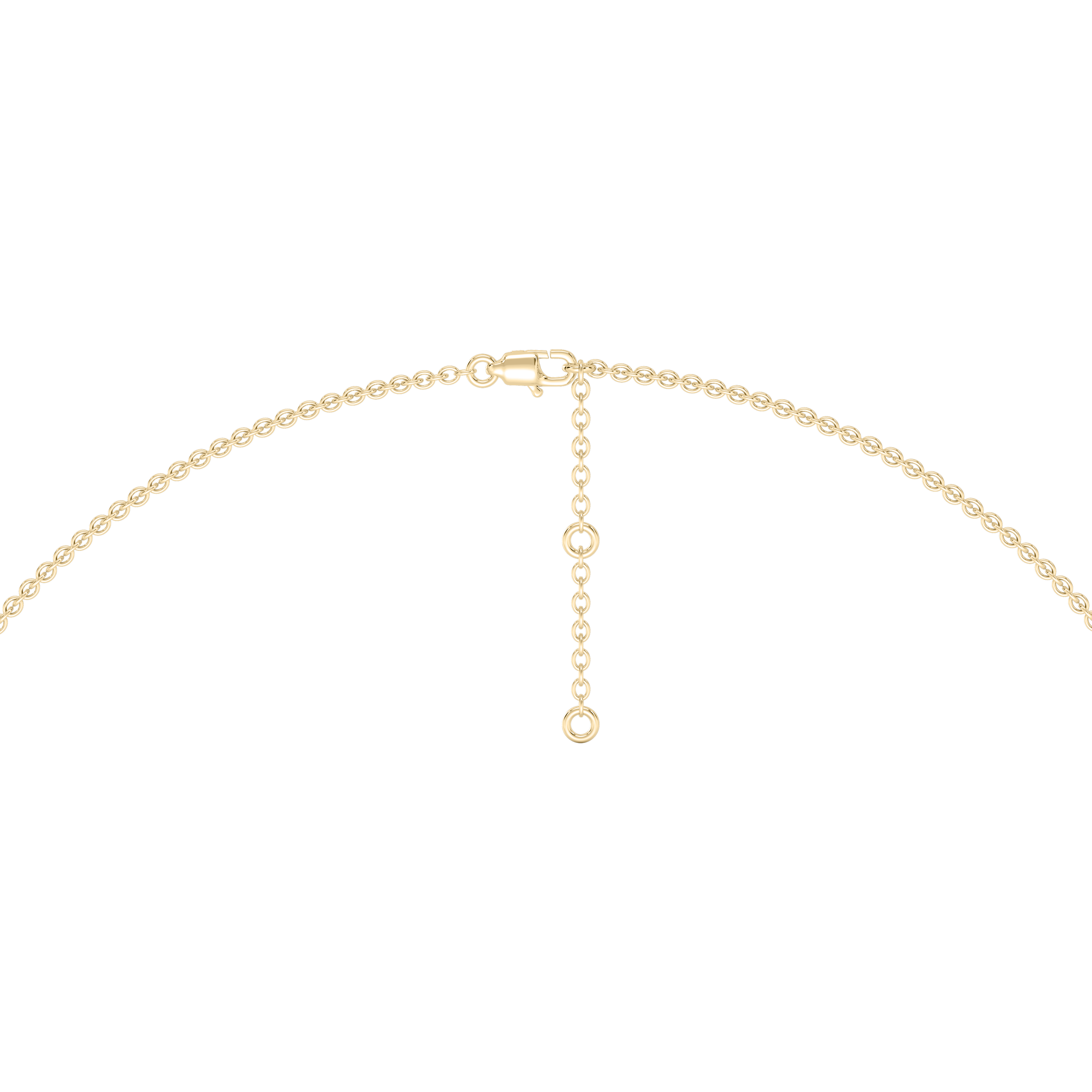Lovea Bezel Anhänger – Prinzessschliff – Gelbgold