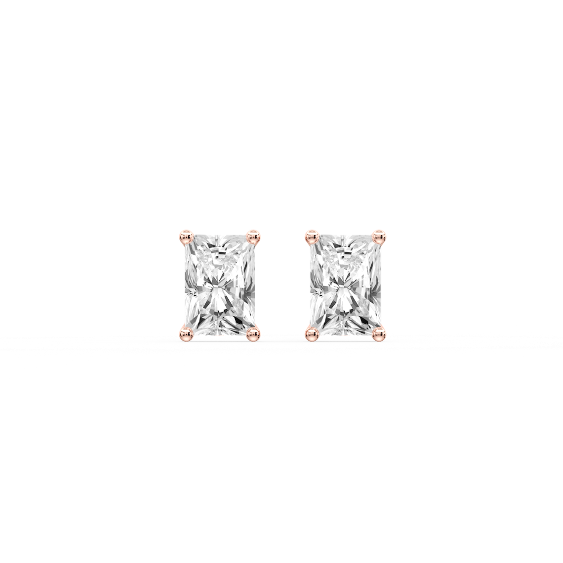 Lovea Classic Ohrstecker Sicherheitsverschluss – Radiantschliff – Roségold