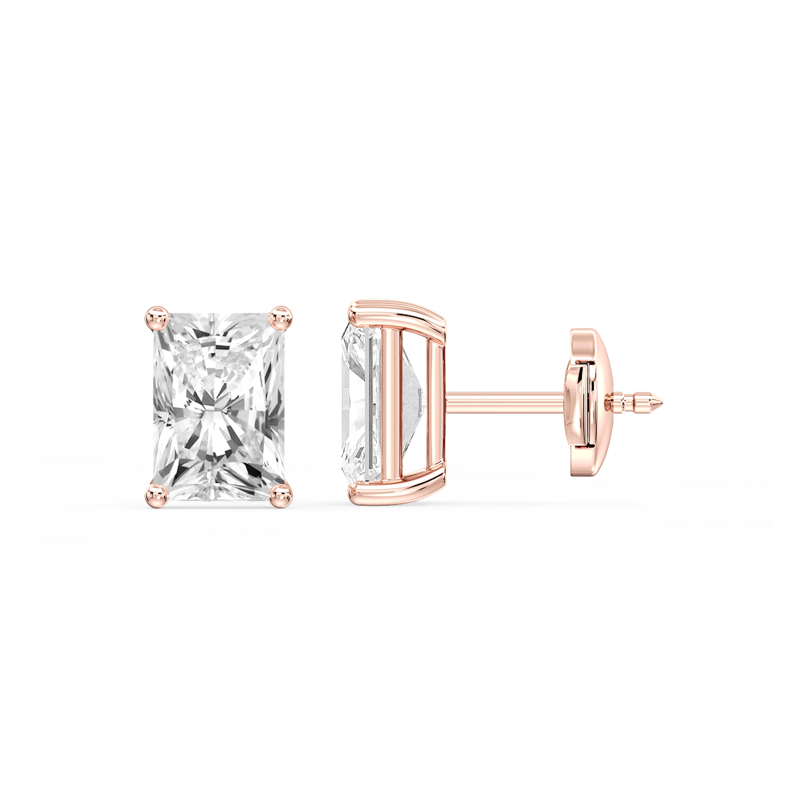Lovea Classic Ohrstecker Sicherheitsverschluss – Radiantschliff – Roségold