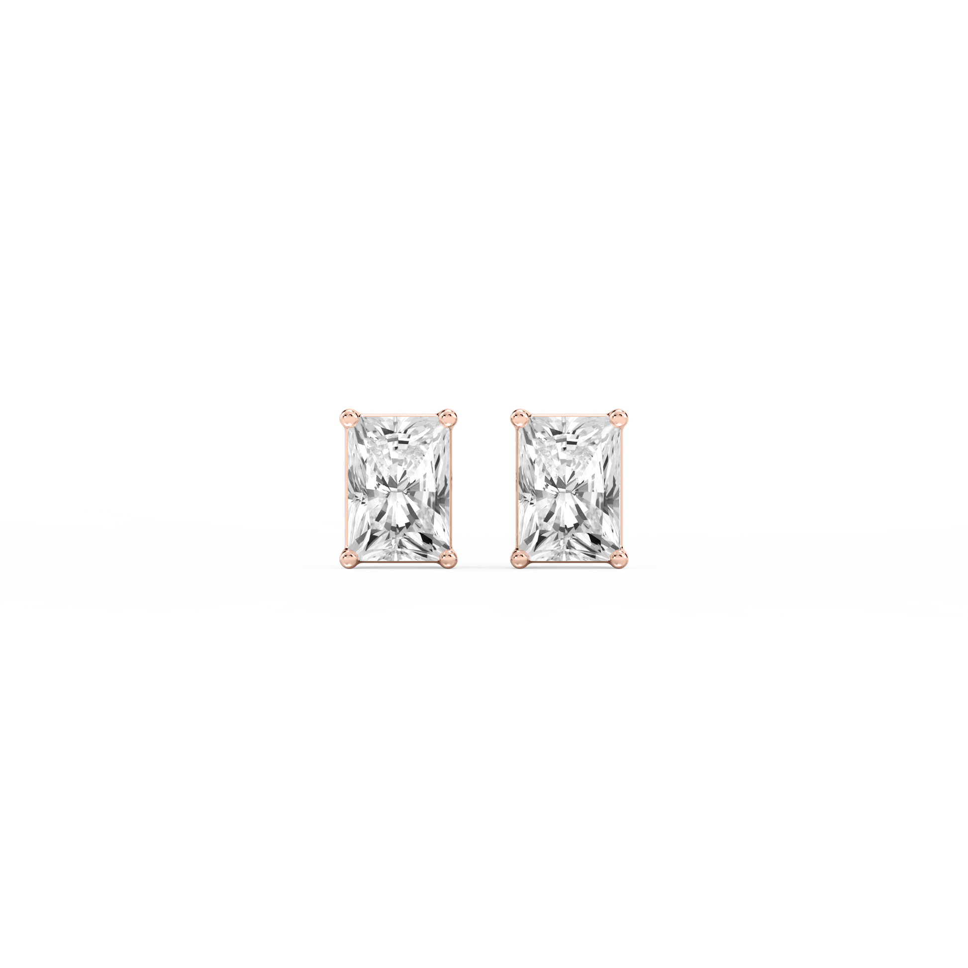 Lovea Classic Ohrstecker Steckverschluss – Radiantschliff – Roségold
